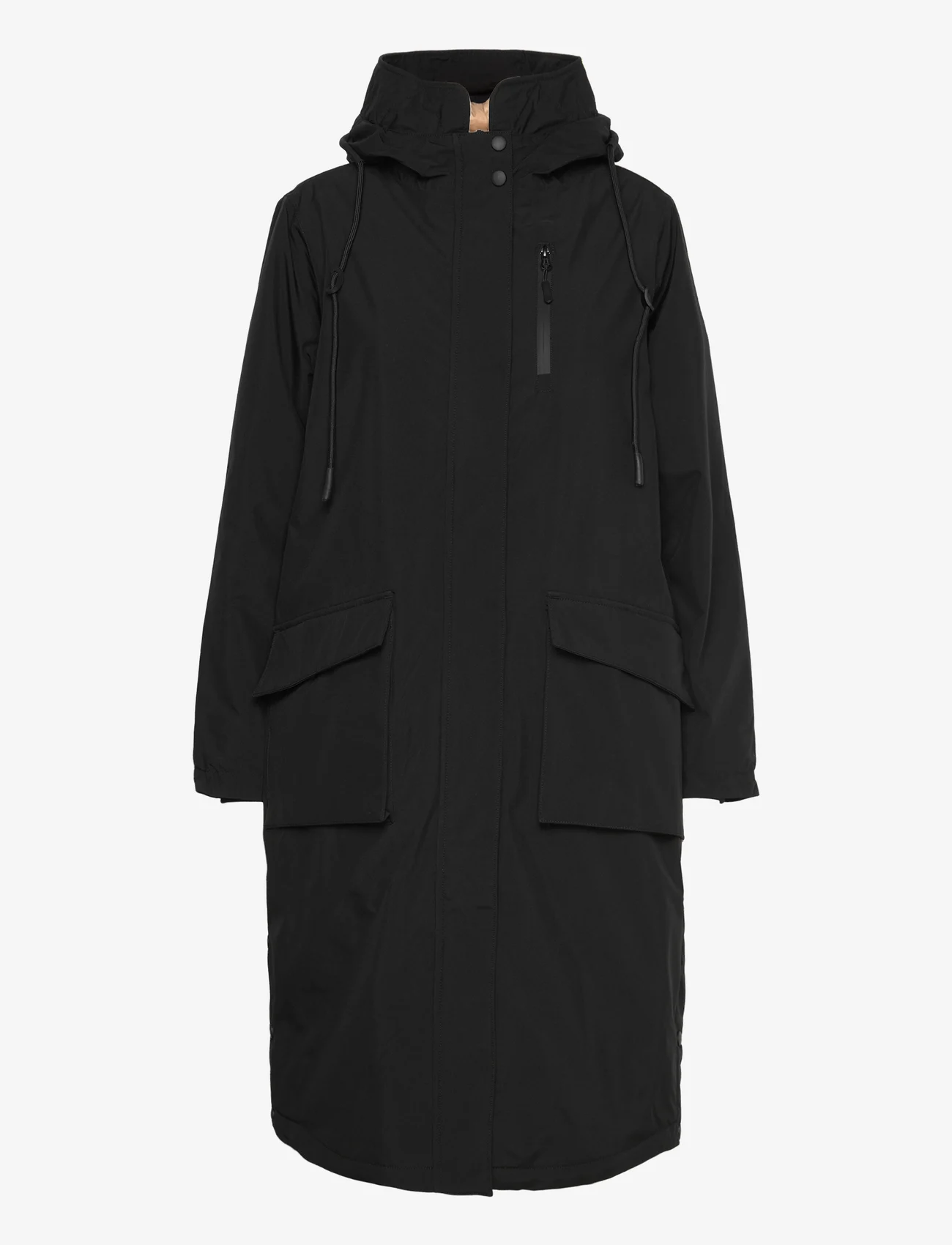 Brandtex - B. COASTLINE Coat Outerwear Heavy - winter coats - black - 0