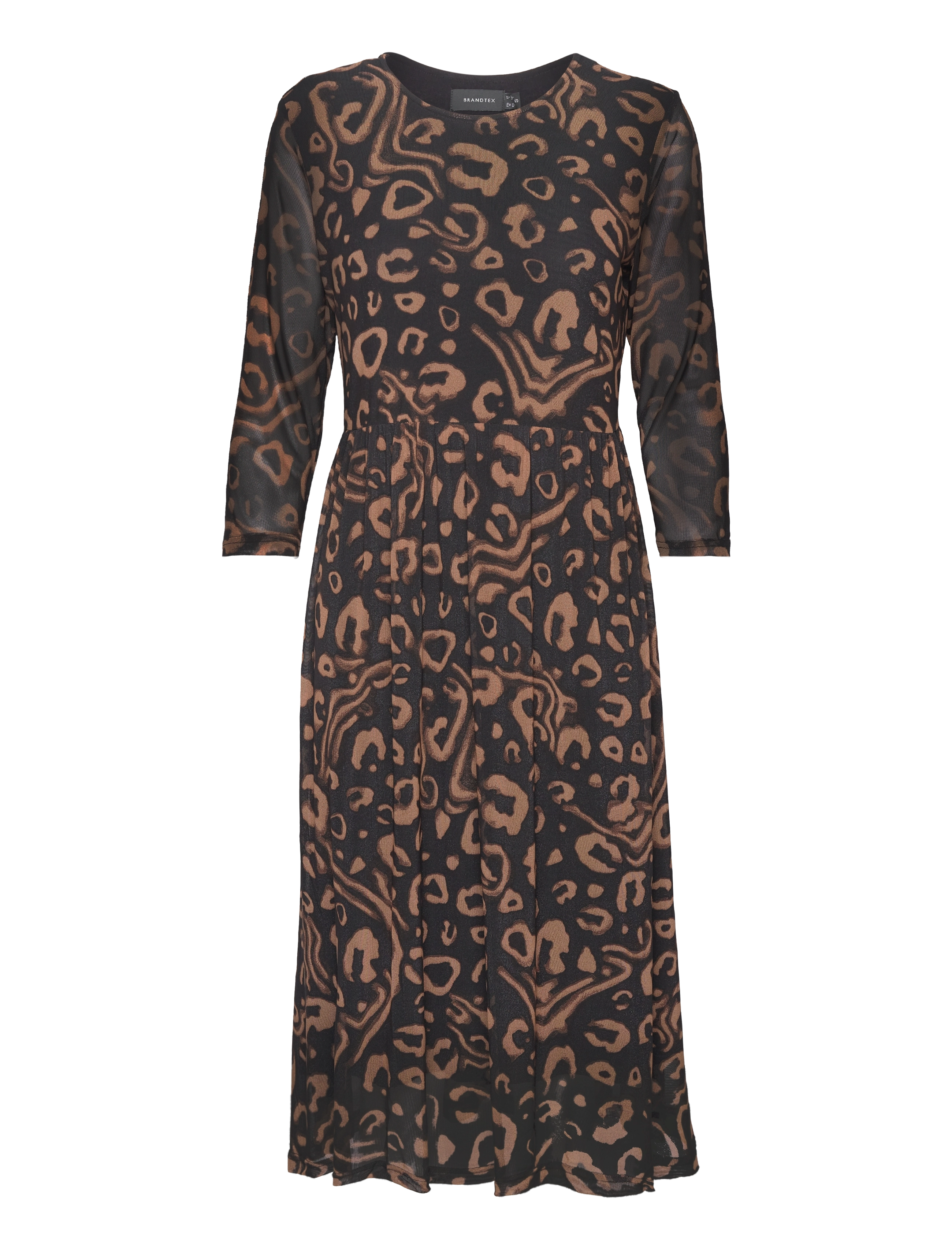 Brandtex Dress-jersey - Riided - BLACK / black