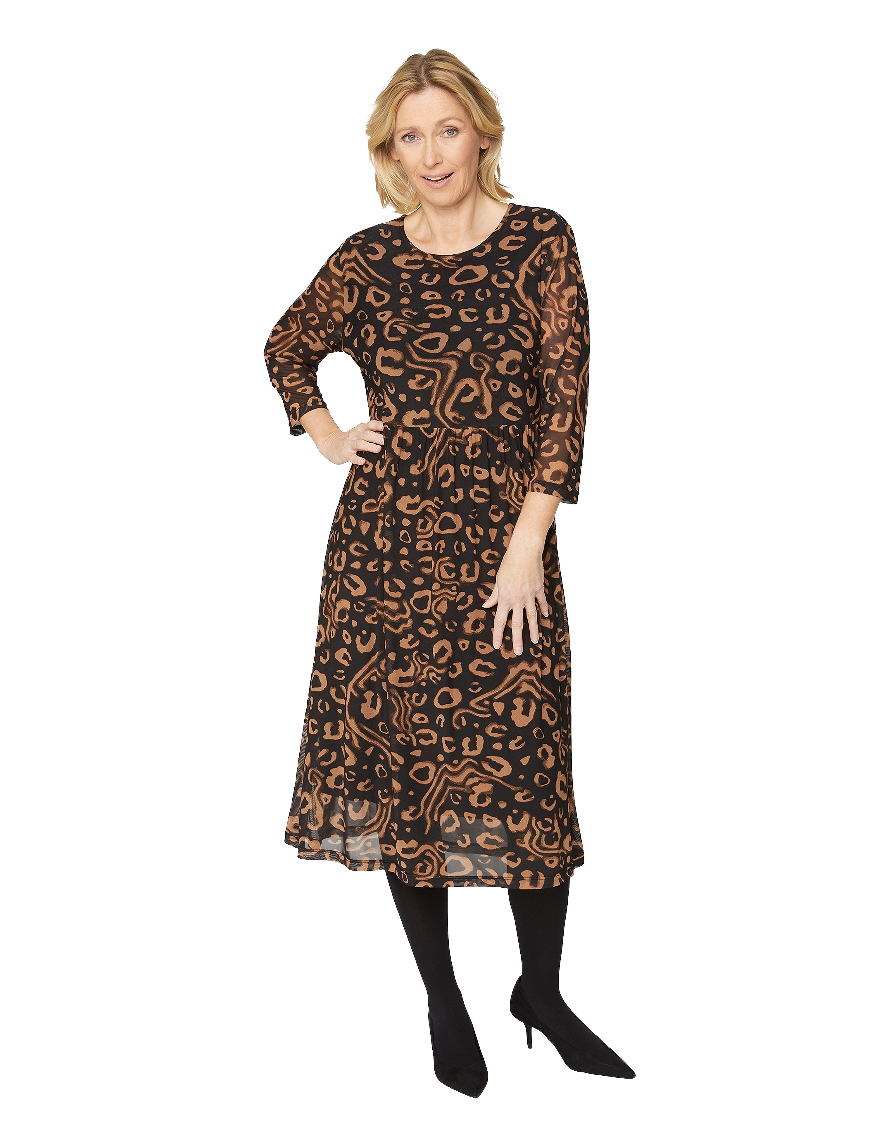 Brandtex - Dress-jersey - midi kjoler - black - 4