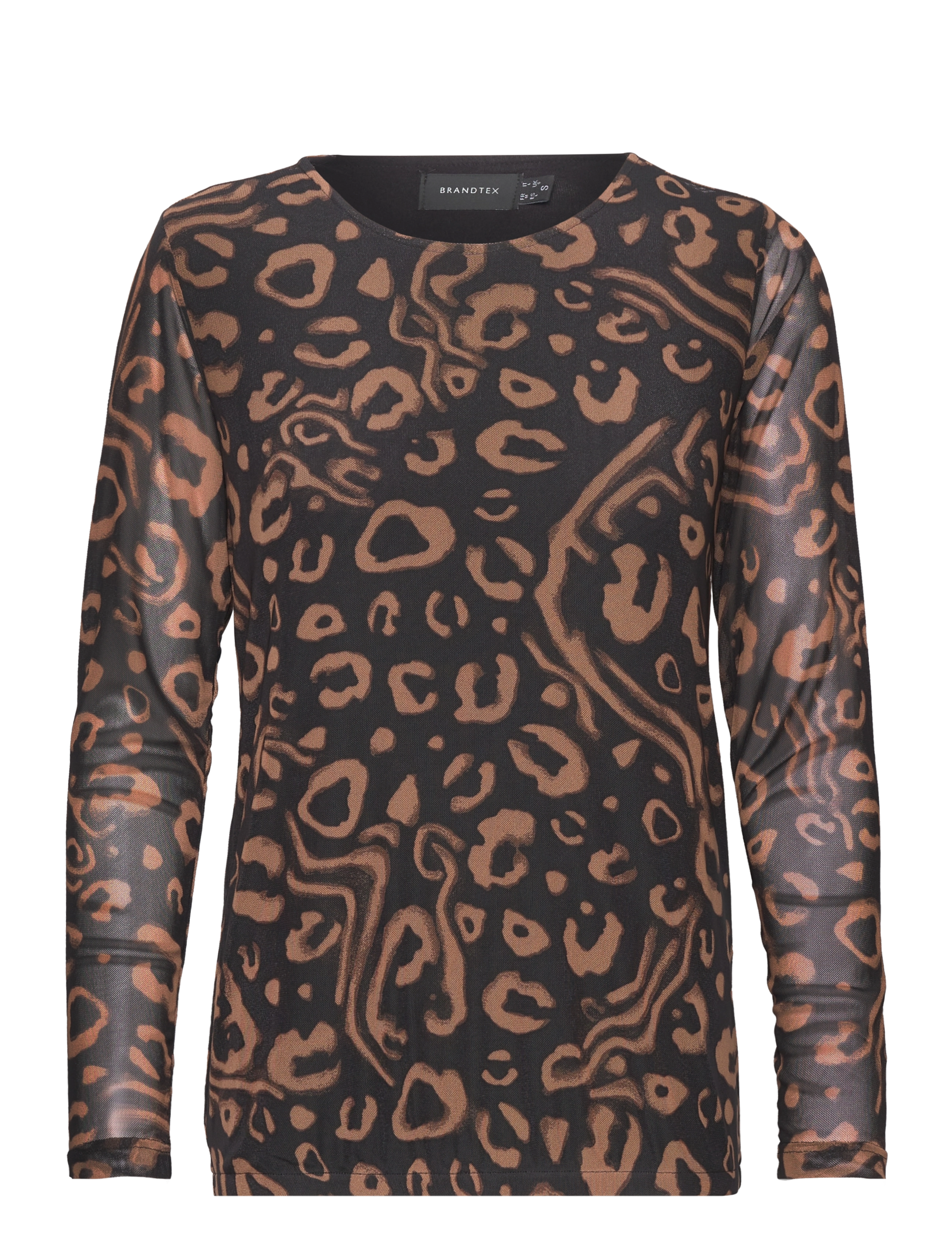 Brandtex T-shirt l/s - Tøj - BLACK / black