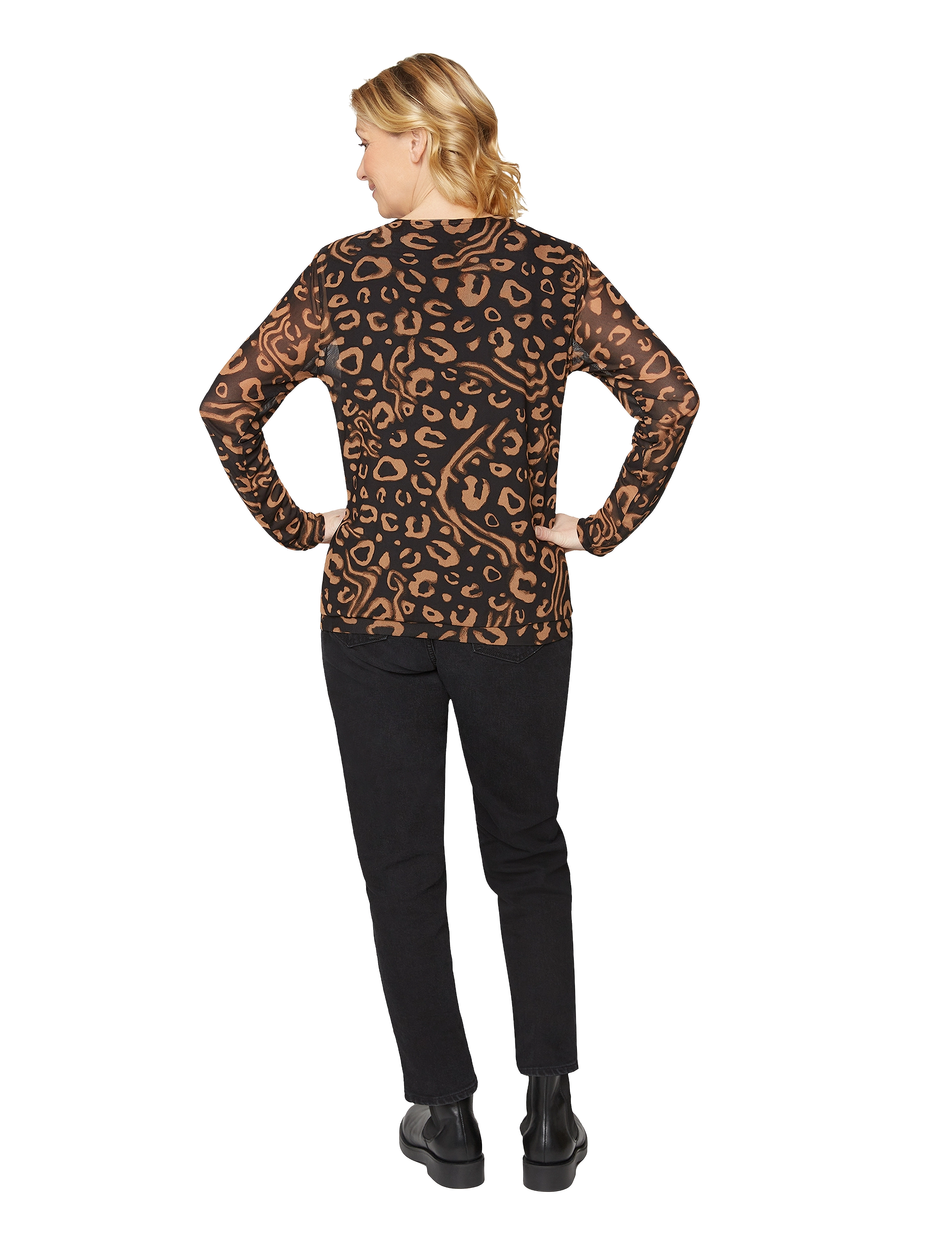 Brandtex - T-shirt l/s - laveste priser - black - 3