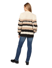 Brandtex - B. COASTLINE Pullover-knit Heavy - tröjor - oatmeal - 3