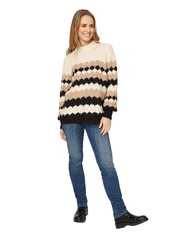 Brandtex - B. COASTLINE Pullover-knit Heavy - jumpers - oatmeal - 4