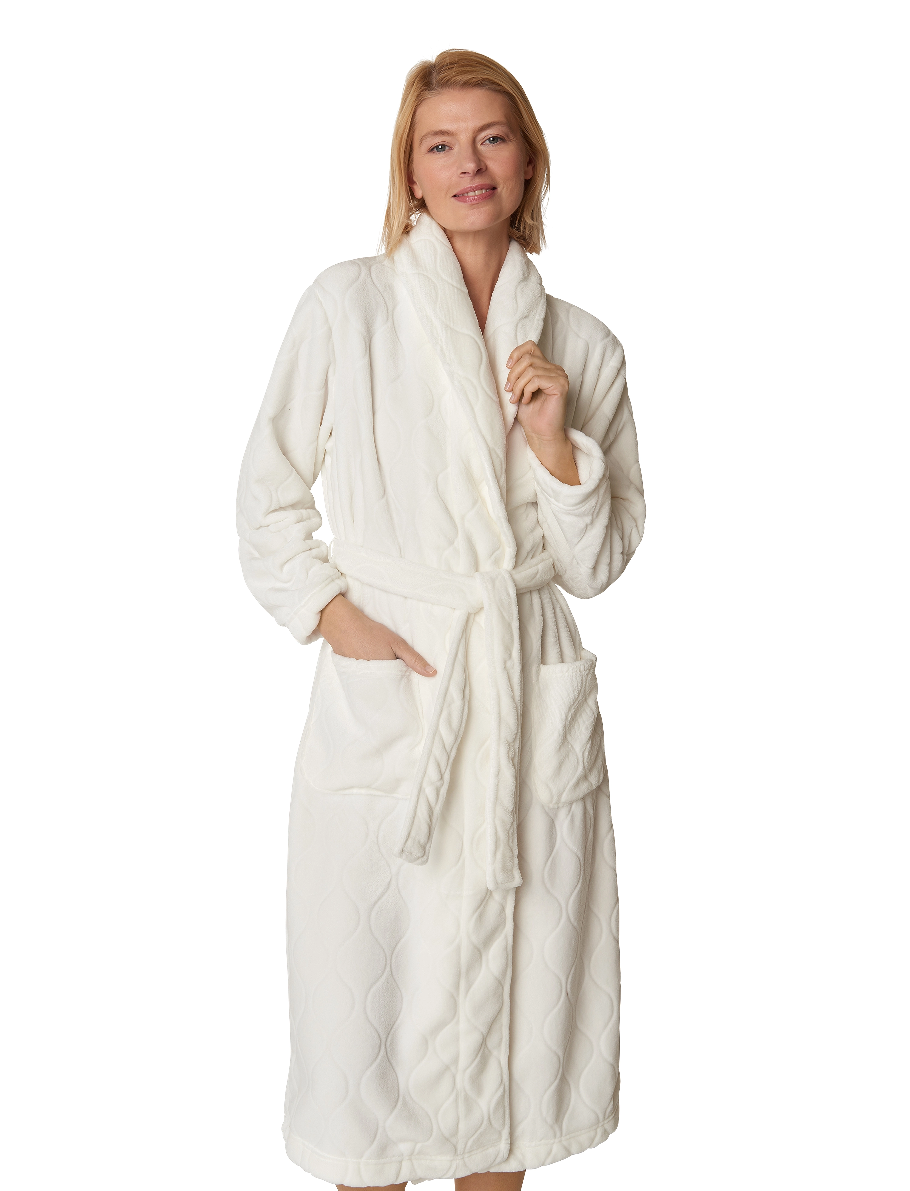 Brandtex - Bathrobe - offwhite - 2