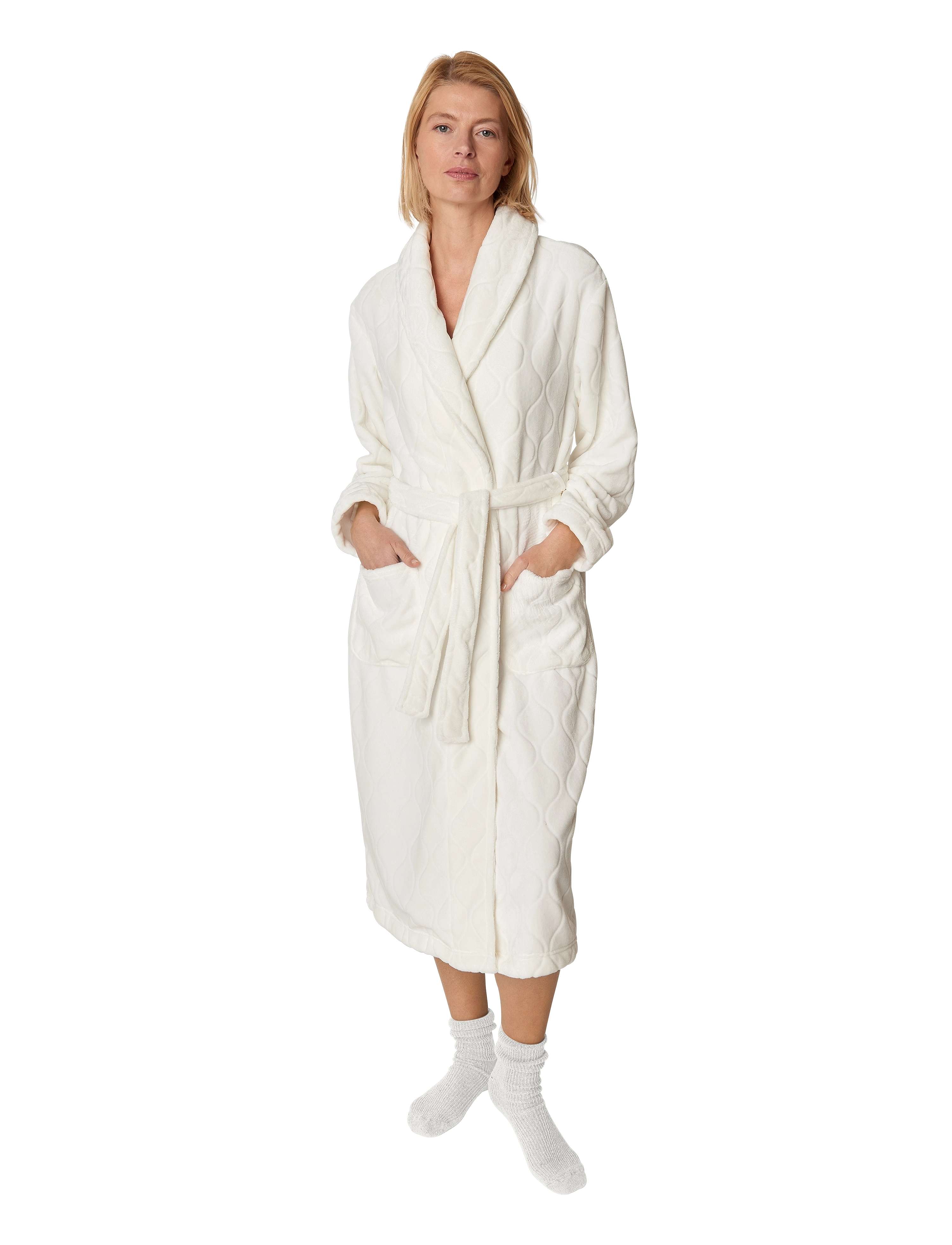 Brandtex - Bathrobe - offwhite - 4