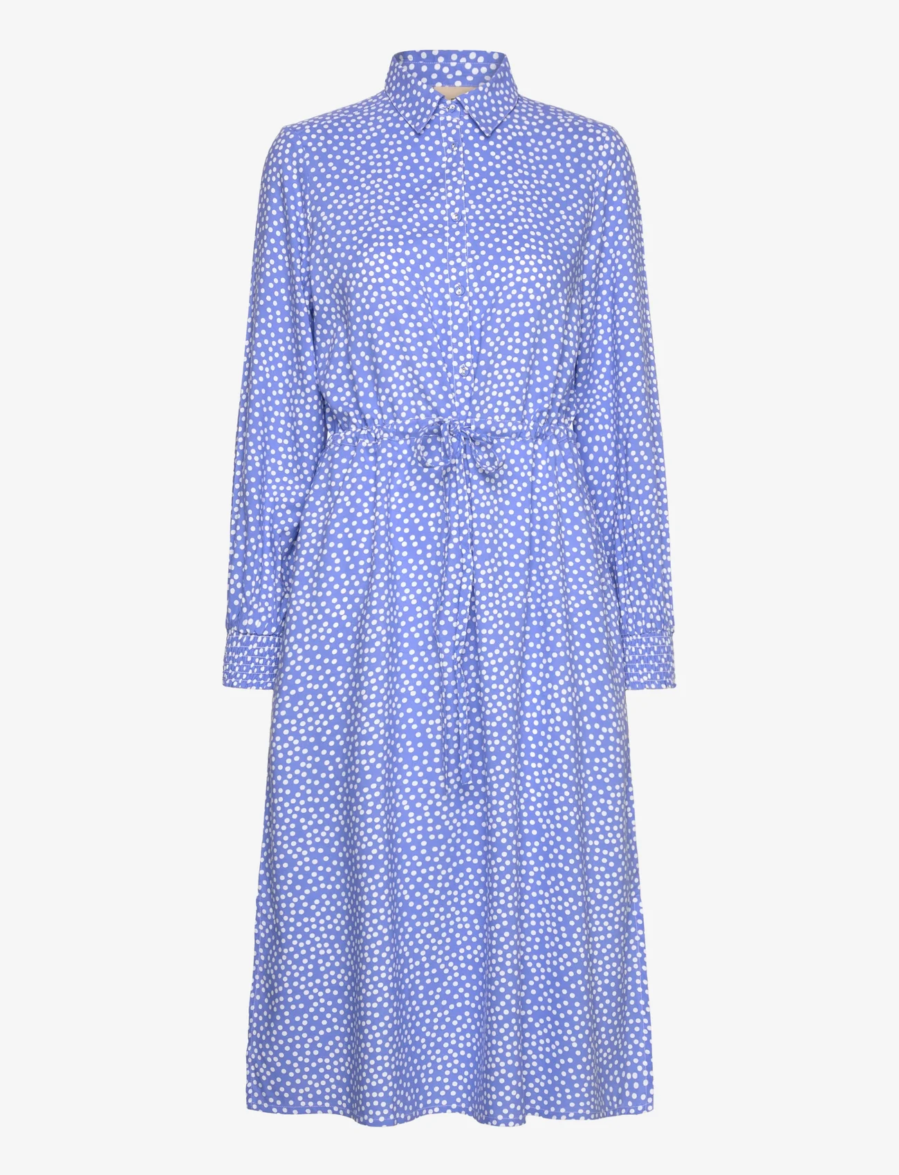 Brandtex - B. COPENHAGEN Dress-light woven - summer dresses - blue bonnet - 0