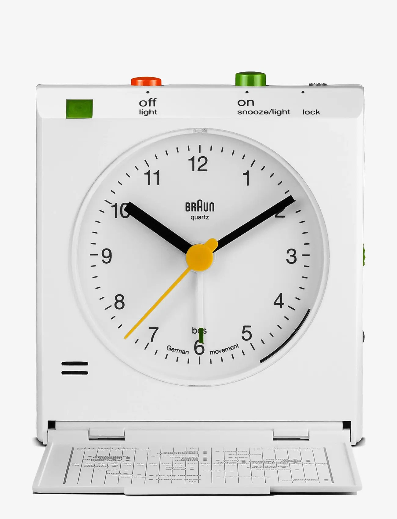 Braun Vækkeur, One Size, Watches, Weiß - Alarm Clocks, Homeware