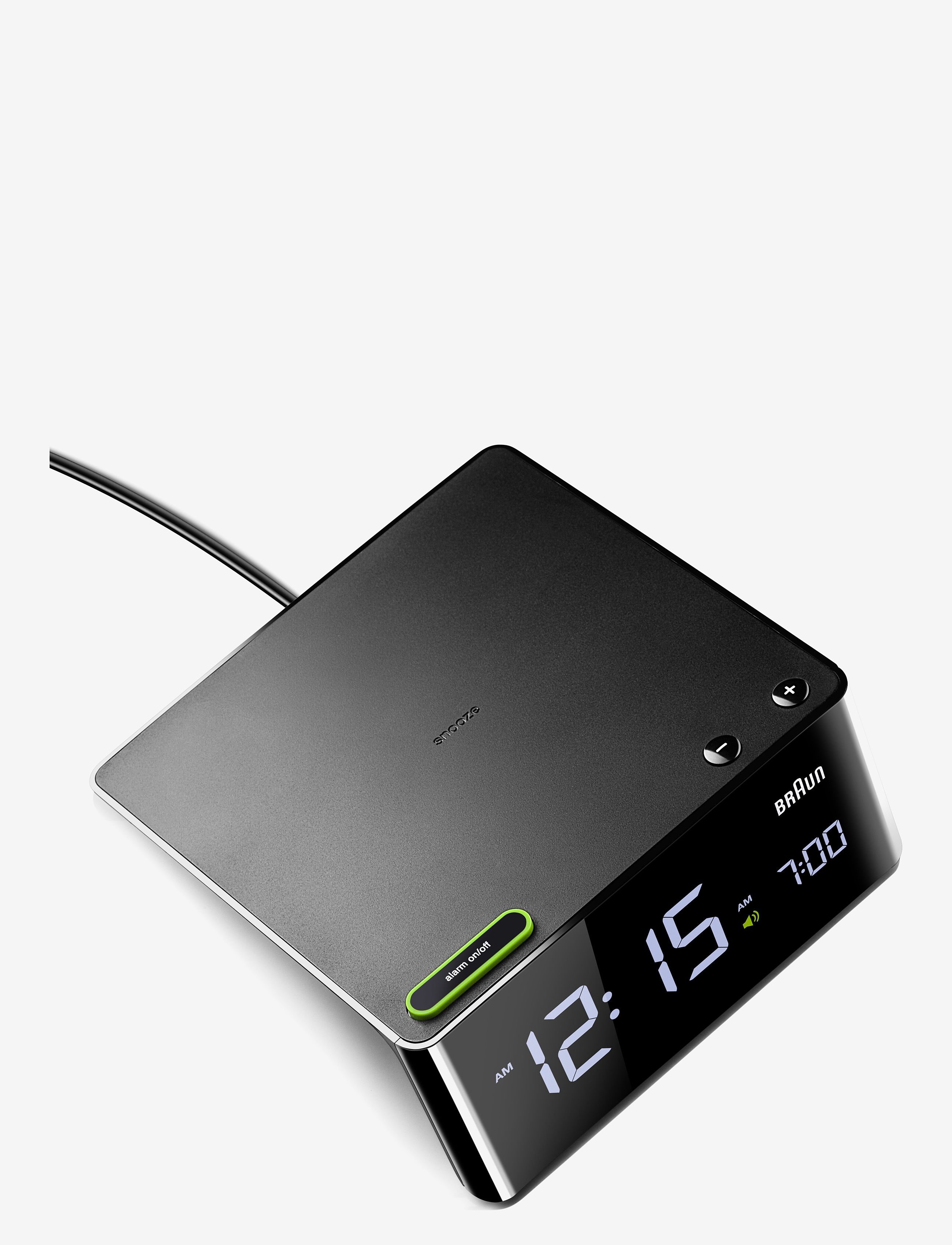 Braun - Braun Alarm Clock - modinātājpulksteņi - black - 3