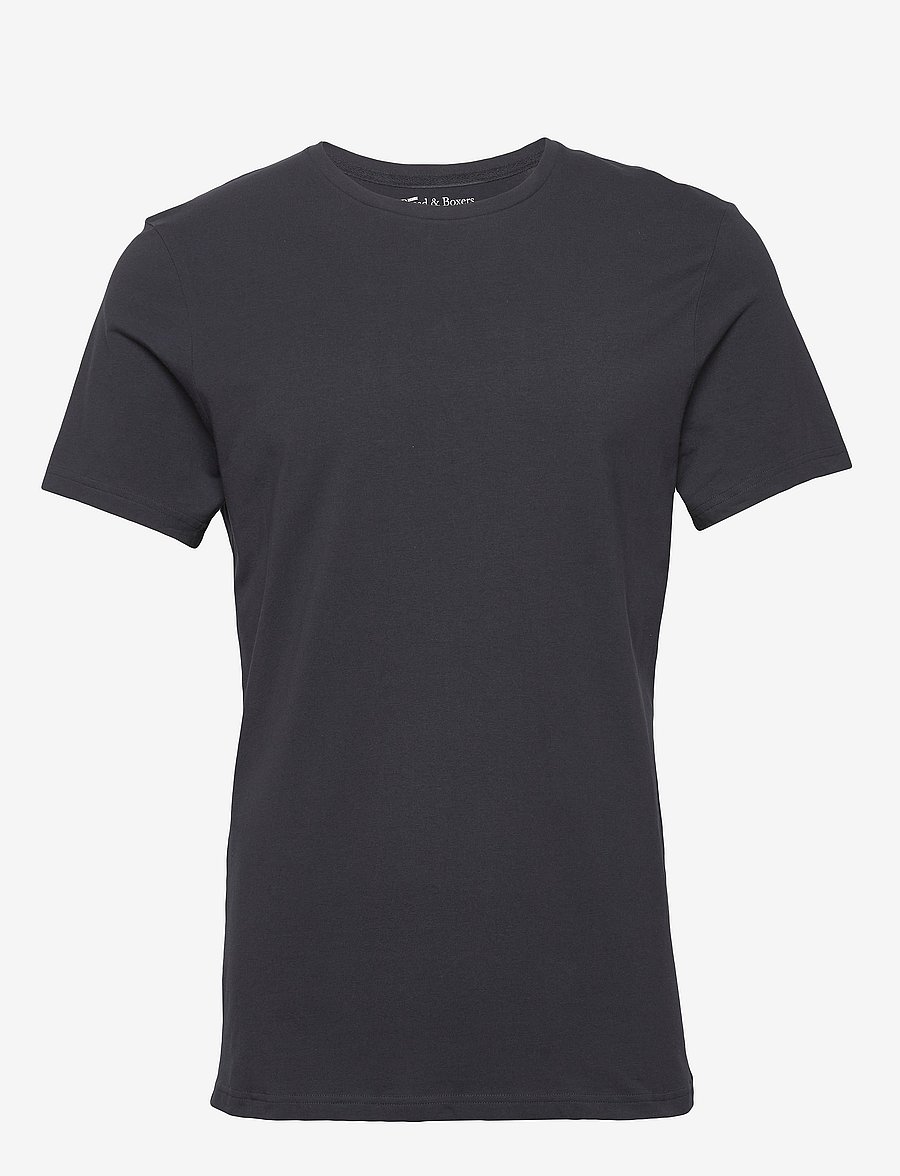 Bread & Boxers - Crew-Neck Slim - kortärmade t-shirts - dark navy - 1