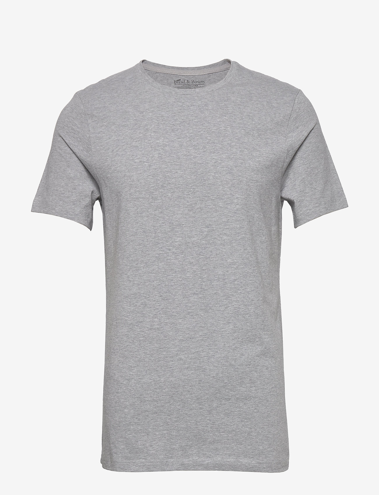 Bread & Boxers - Crew-Neck T-shirt - t-shirts - grey melange - 0