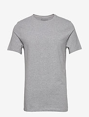 Bread & Boxers - Crew-Neck T-shirt - t-shirts - grey melange - 0