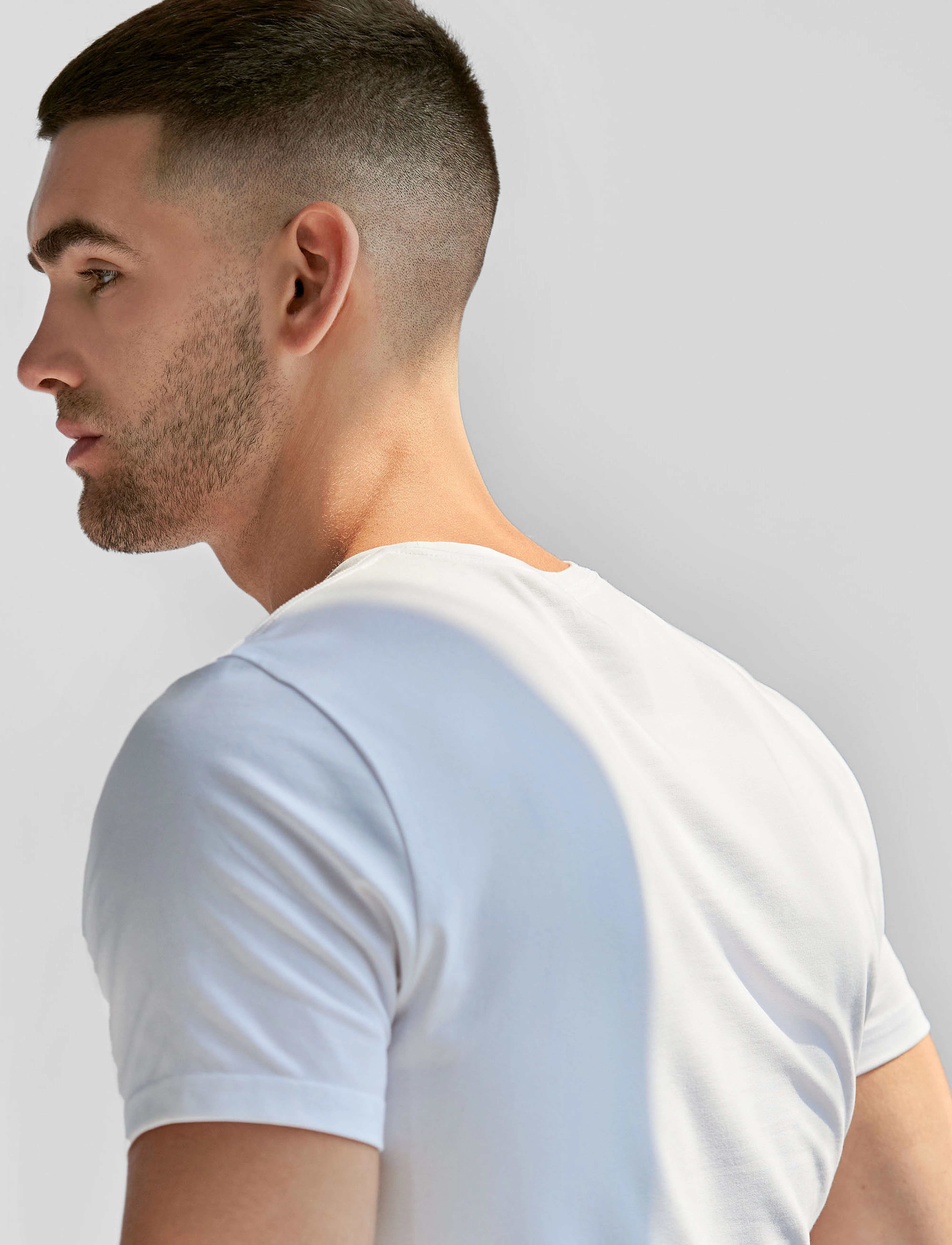 Bread & Boxers - Crew-Neck Slim - najniższe ceny - white - 4