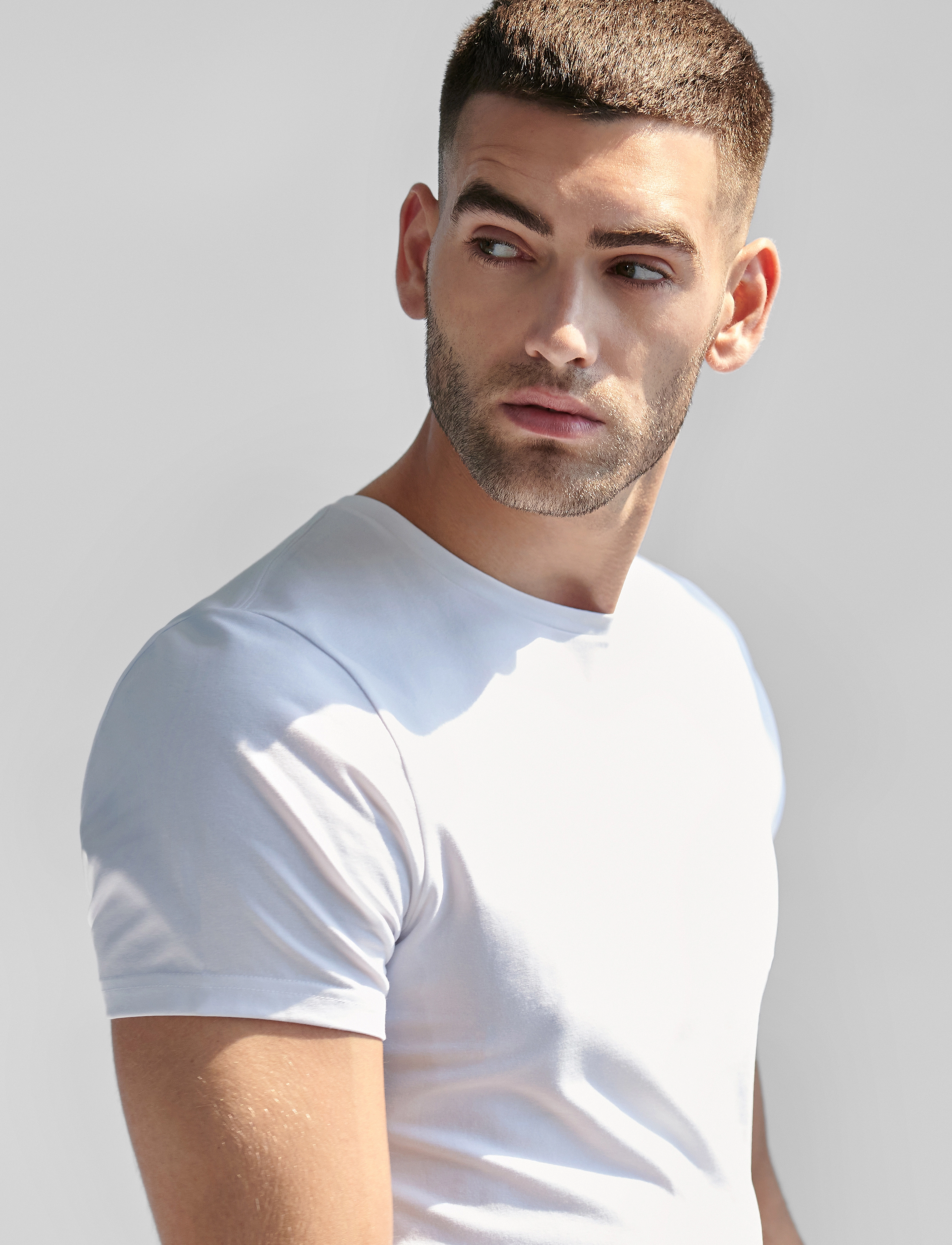 Bread & Boxers - Crew-Neck Slim - najniższe ceny - white - 5