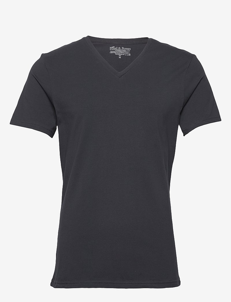Bread & Boxers - V-Neck T-shirt - kortærmede t-shirts - dark navy - 1