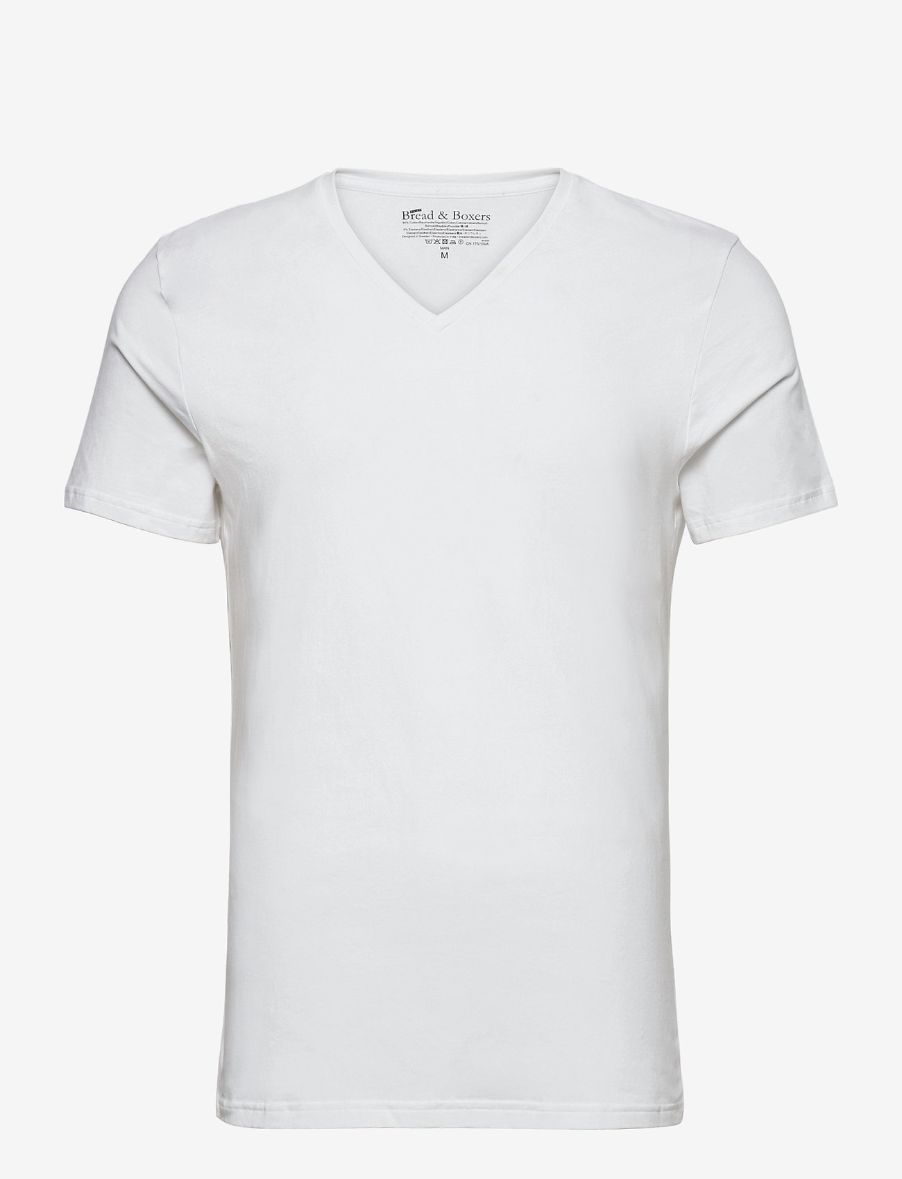 Bread & Boxers - V-Neck T-shirt - mažiausios kainos - white - 0