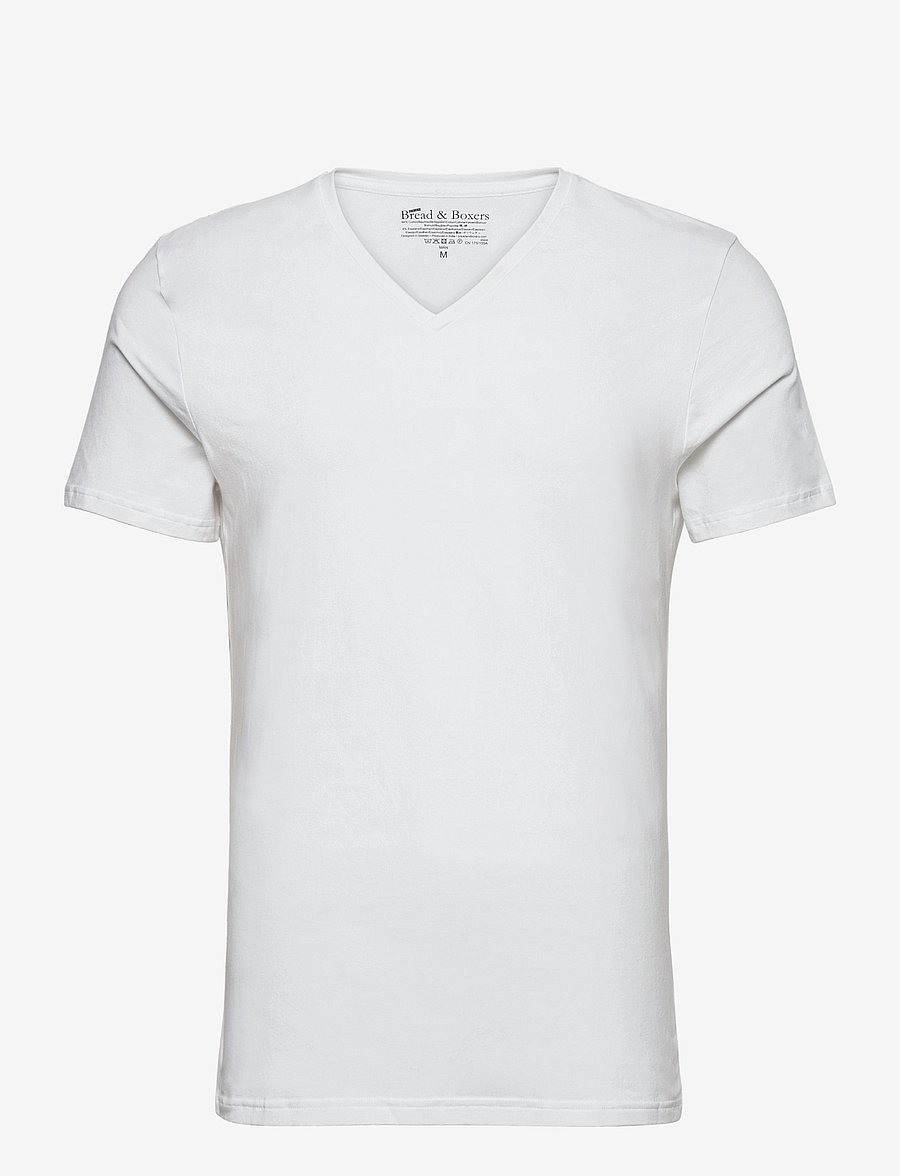 Bread & Boxers - V-Neck T-shirt - t-shirts à encolure en v - white - 1