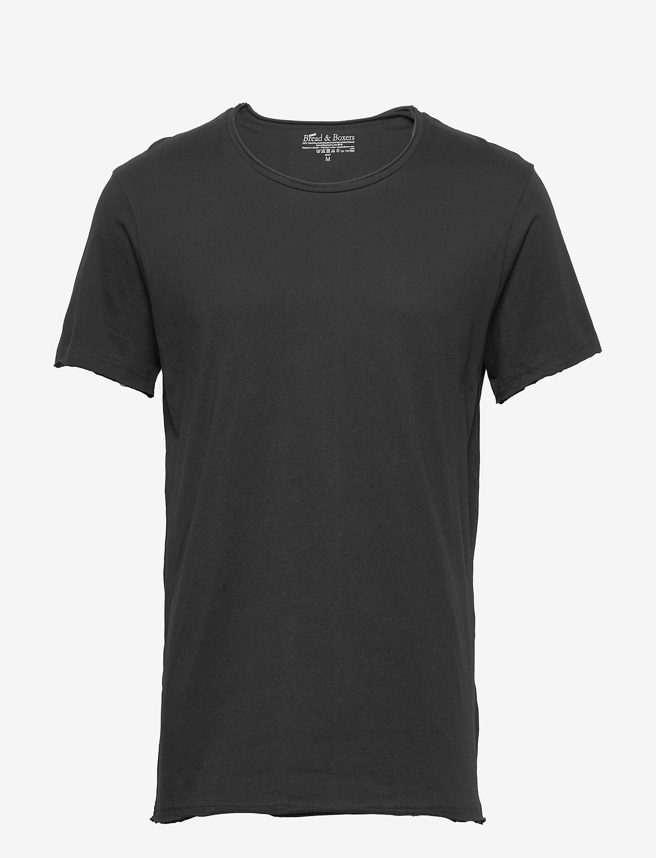 Bread & Boxers - Crew-Neck Relaxed T-shirt - mažiausios kainos - black - 0
