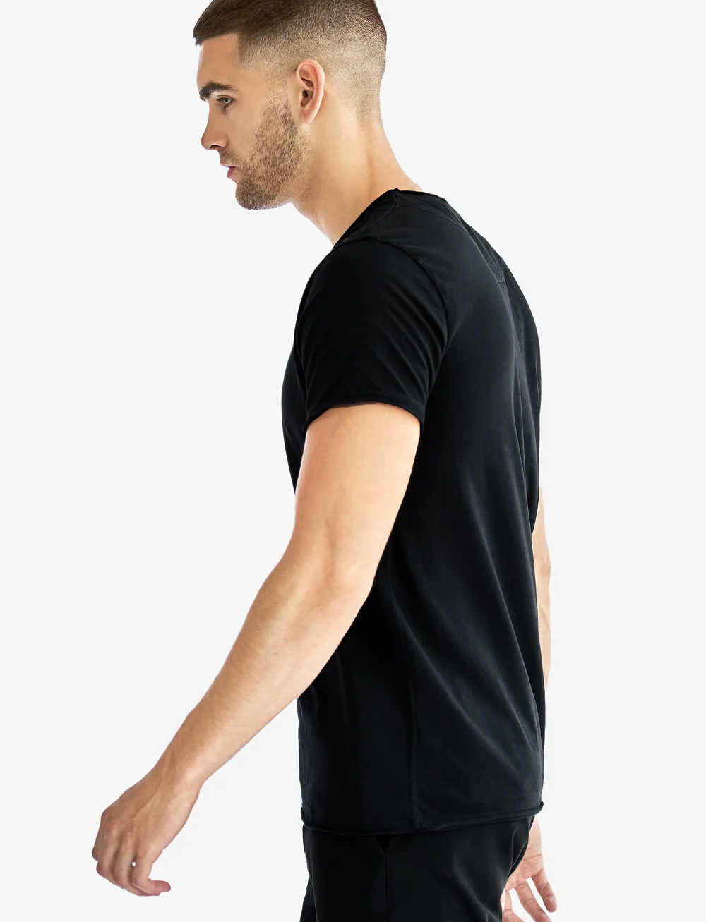 Bread & Boxers - Crew-Neck Relaxed T-shirt - kortærmede t-shirts - black - 3