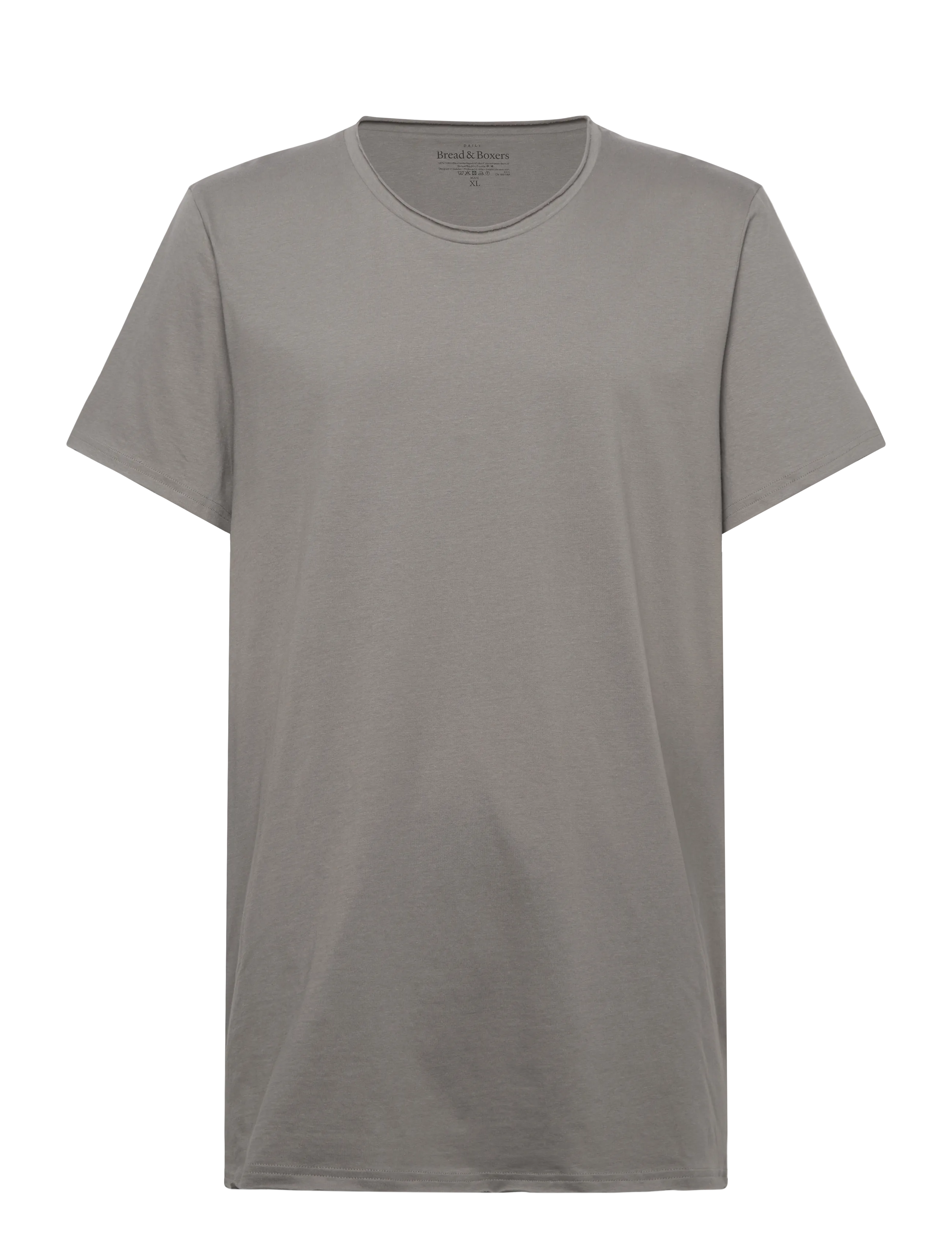 Bread & Boxers Crew-Neck Relaxed T-shirt - T-shirts - FOG GREY / grey