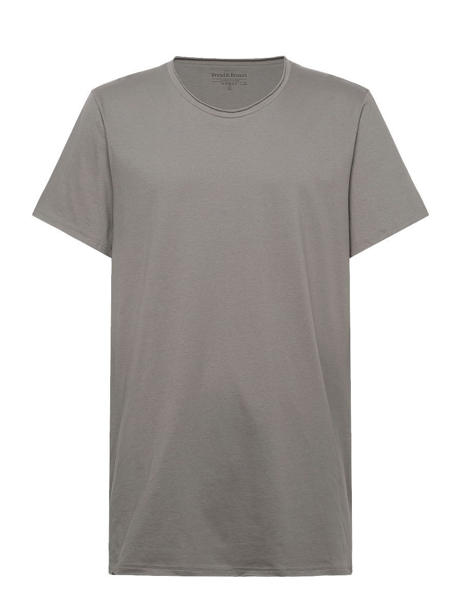 Bread & Boxers - Crew-Neck Relaxed T-shirt - short-sleeved t-shirts - fog grey - 0