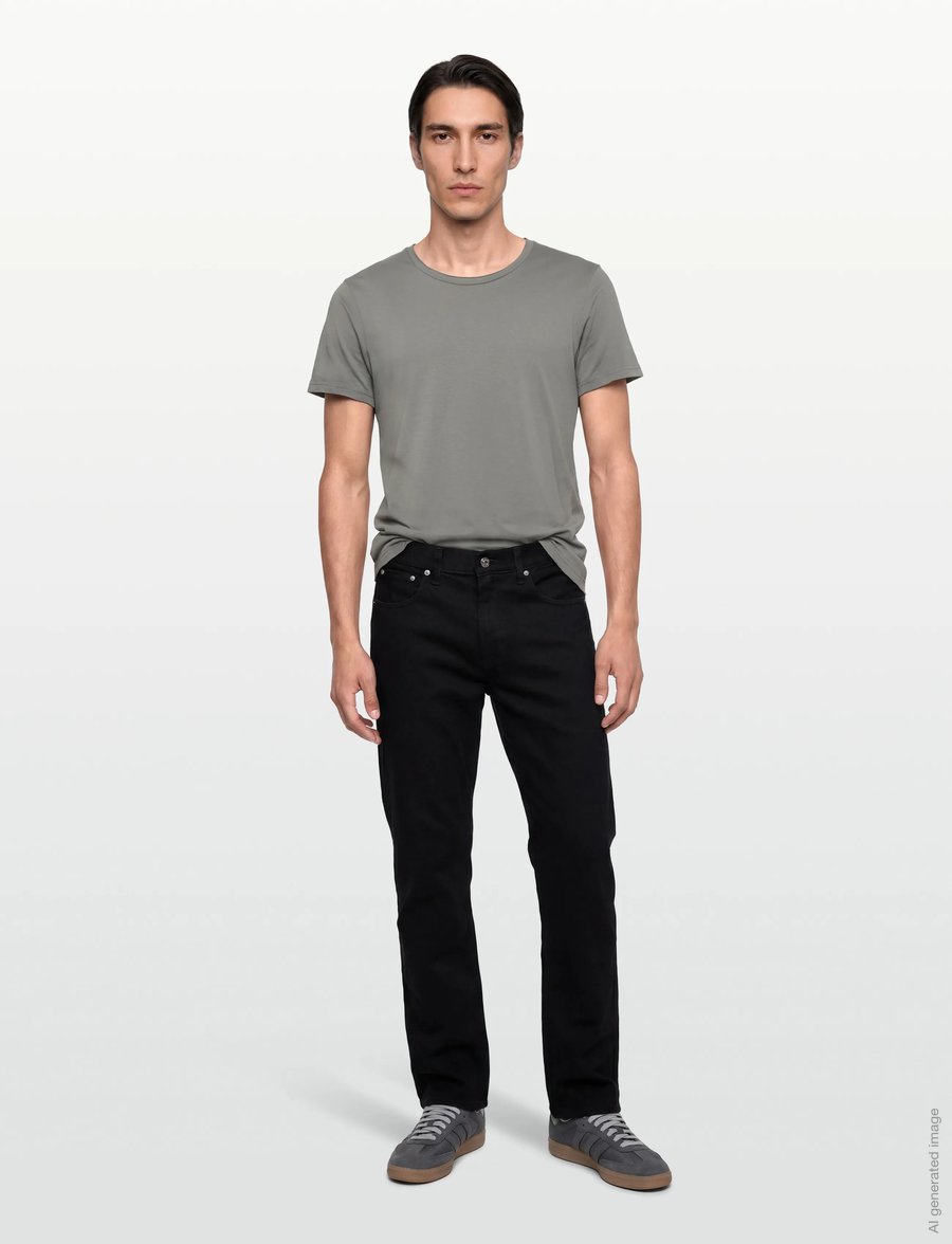 Bread & Boxers - Crew-Neck Relaxed T-shirt - kurzärmelige t-shirts - fog grey - 0