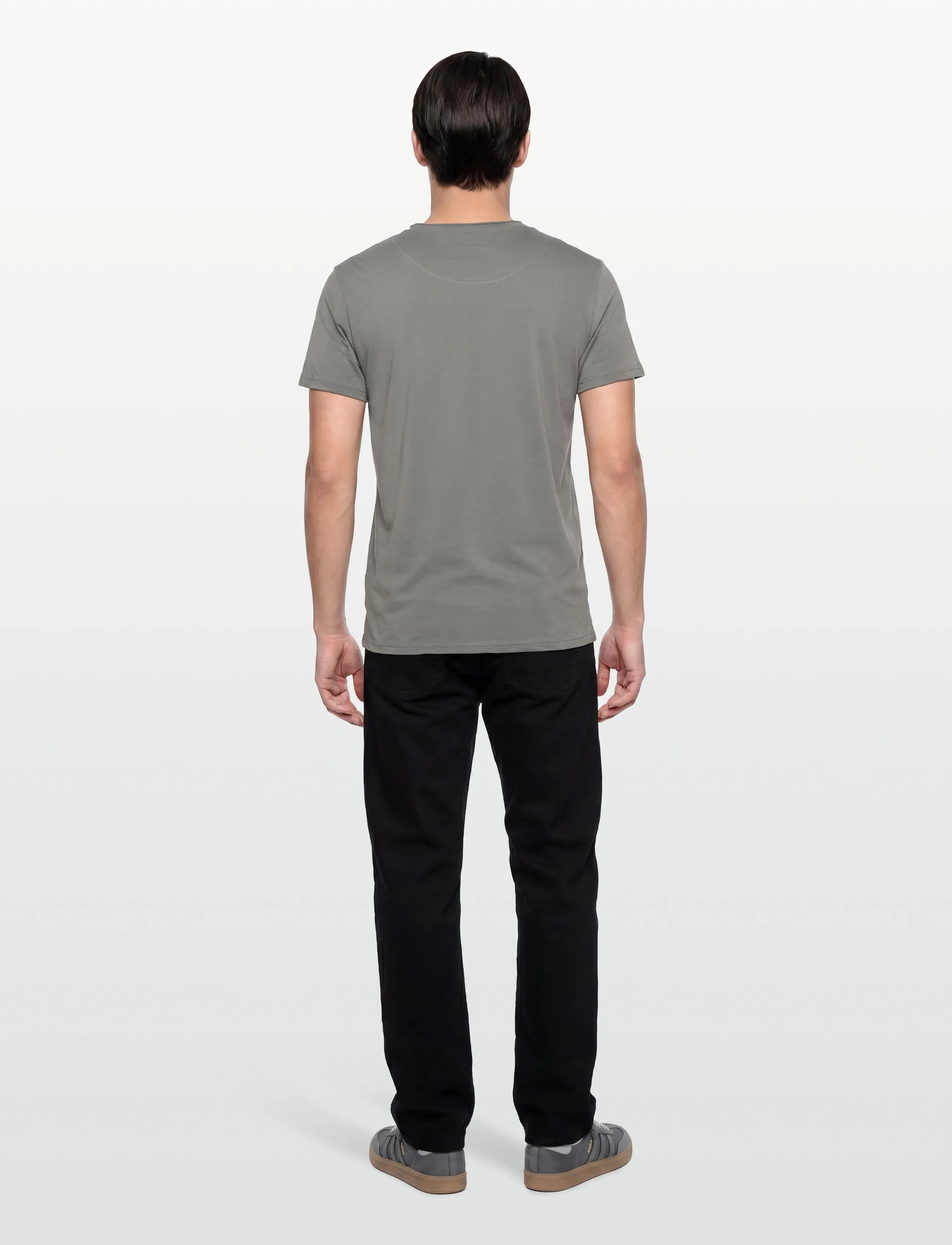 Bread & Boxers - Crew-Neck Relaxed T-shirt - laveste priser - fog grey - 4
