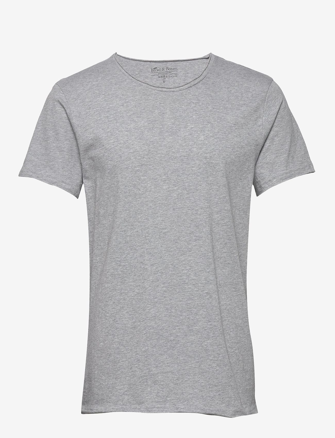 Bread & Boxers - Crew-Neck Relaxed T-shirt - kortærmede t-shirts - grey melange - 1