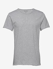 Bread & Boxers - Crew-Neck Relaxed T-shirt - mažiausios kainos - grey melange - 0