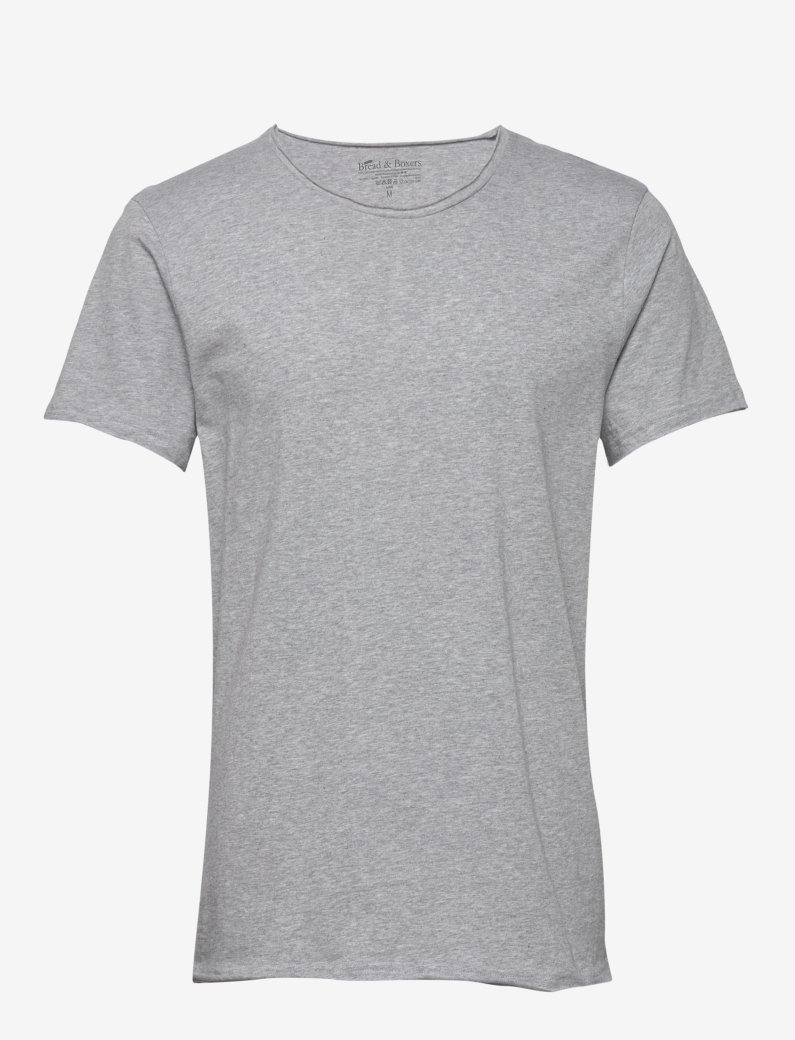 Bread & Boxers Crew Neck Relaxed - Basic T-Shirts - GREY MELANGE / grey