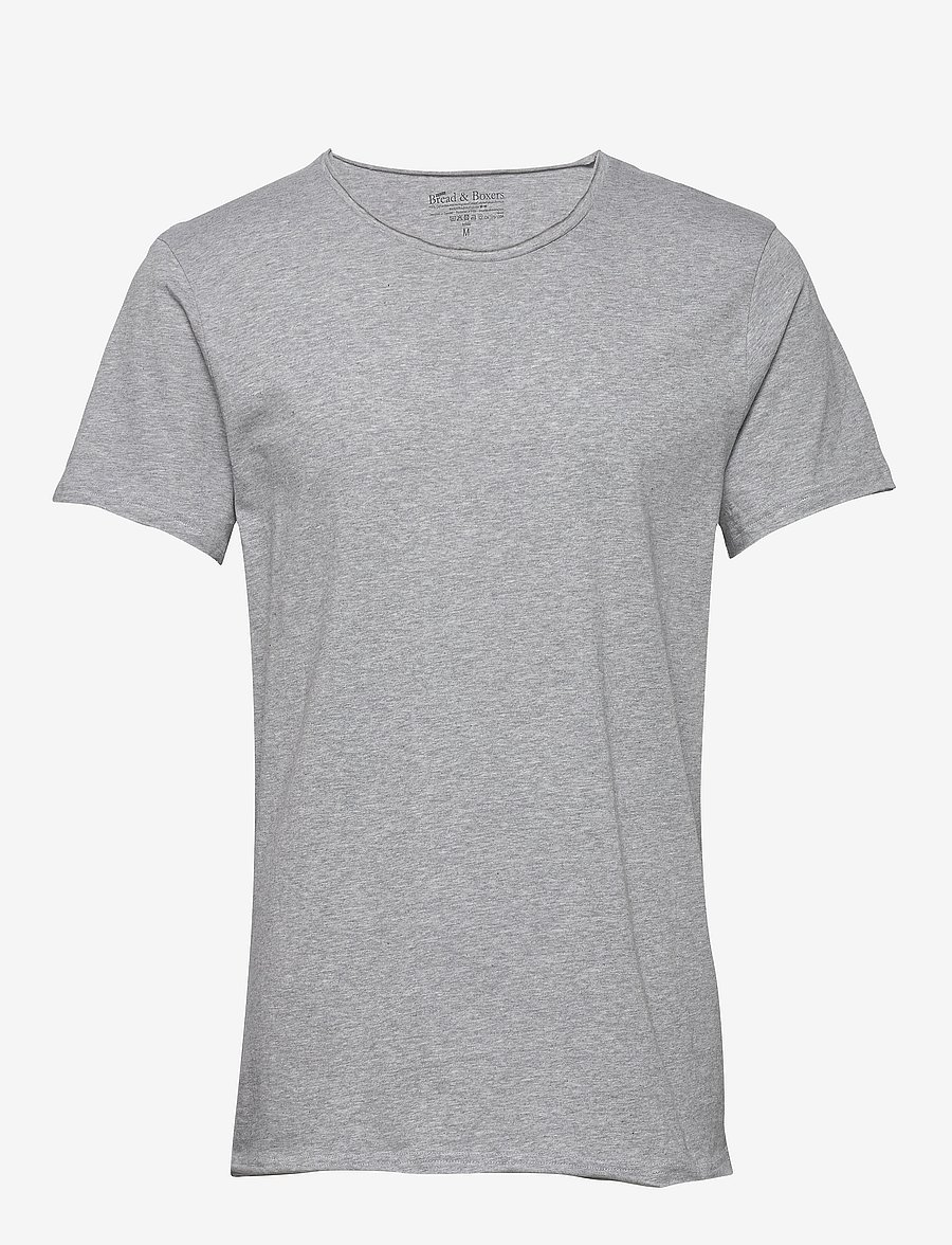 Bread & Boxers - Crew Neck Relaxed - korte mouwen - grey melange - 1