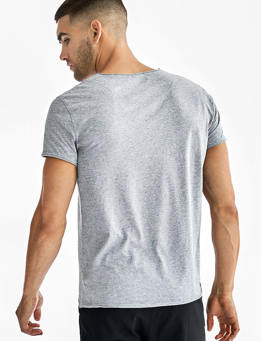 Bread & Boxers - Crew Neck Relaxed - korte mouwen - grey melange - 3