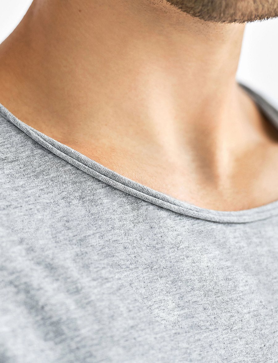 Bread & Boxers - Crew Neck Relaxed - korte mouwen - grey melange - 5
