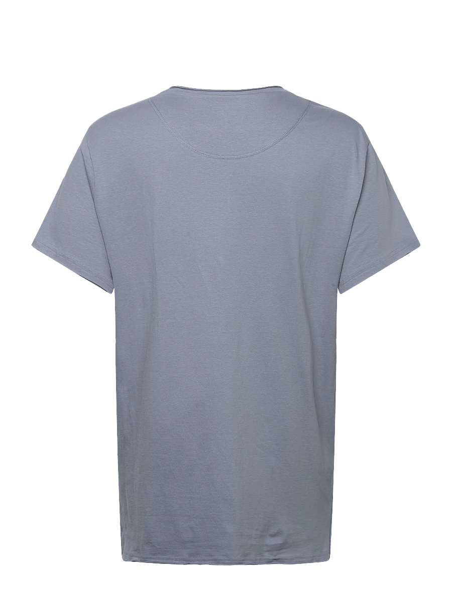 Bread & Boxers - Crew-Neck Relaxed T-shirt - short-sleeved t-shirts - haze blue - 1
