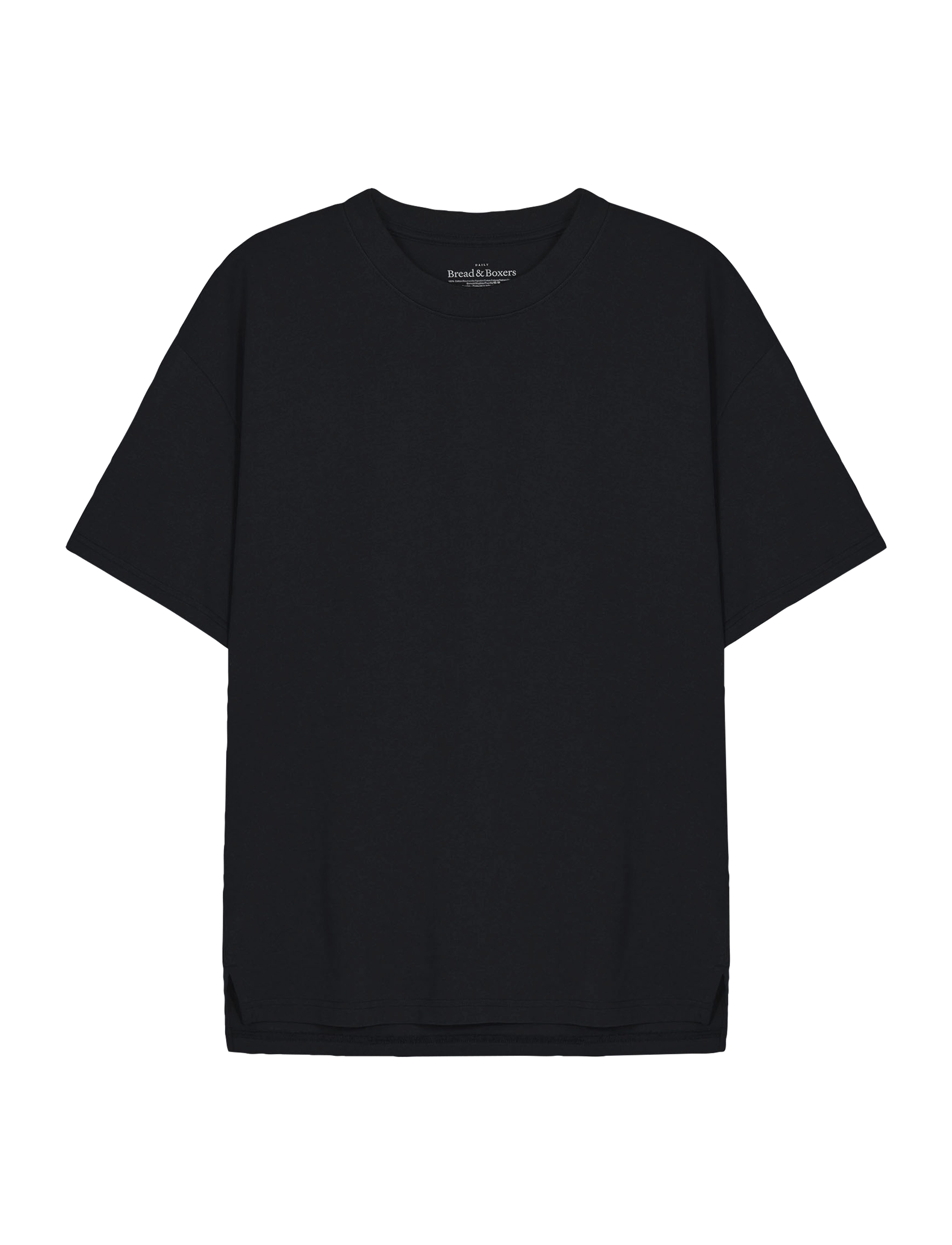 Bread & Boxers Heavy Tee, XS, Black, T-Shirts > Kortærmede, Herre
