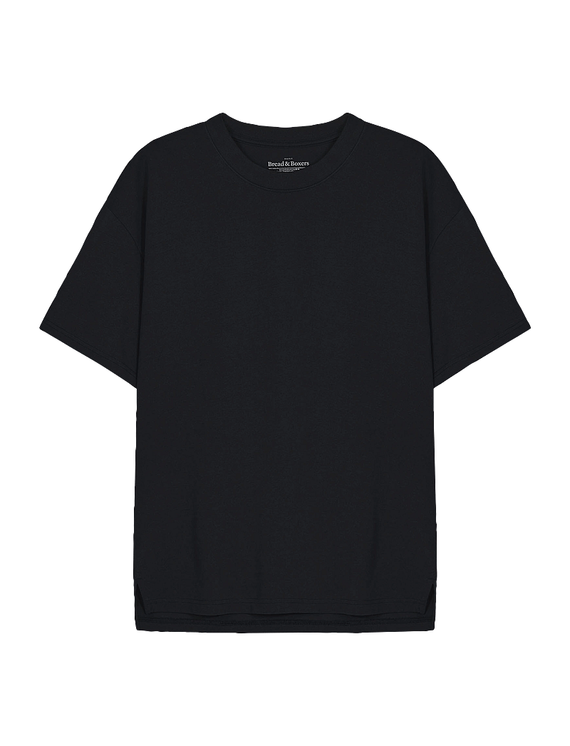 Bread & Boxers - Heavy Tee - kortærmede t-shirts - black - 0