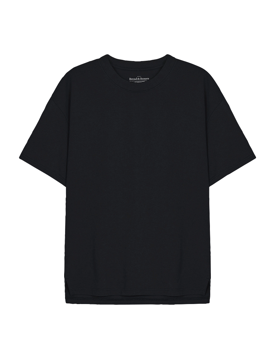 Bread & Boxers - Heavy Tee - short-sleeved t-shirts - black - 0