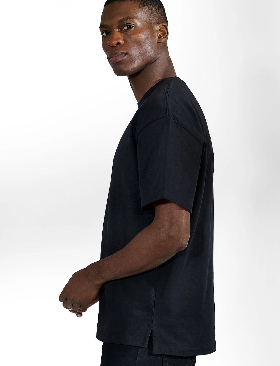 Bread & Boxers - Heavy Tee - short-sleeved t-shirts - black - 2
