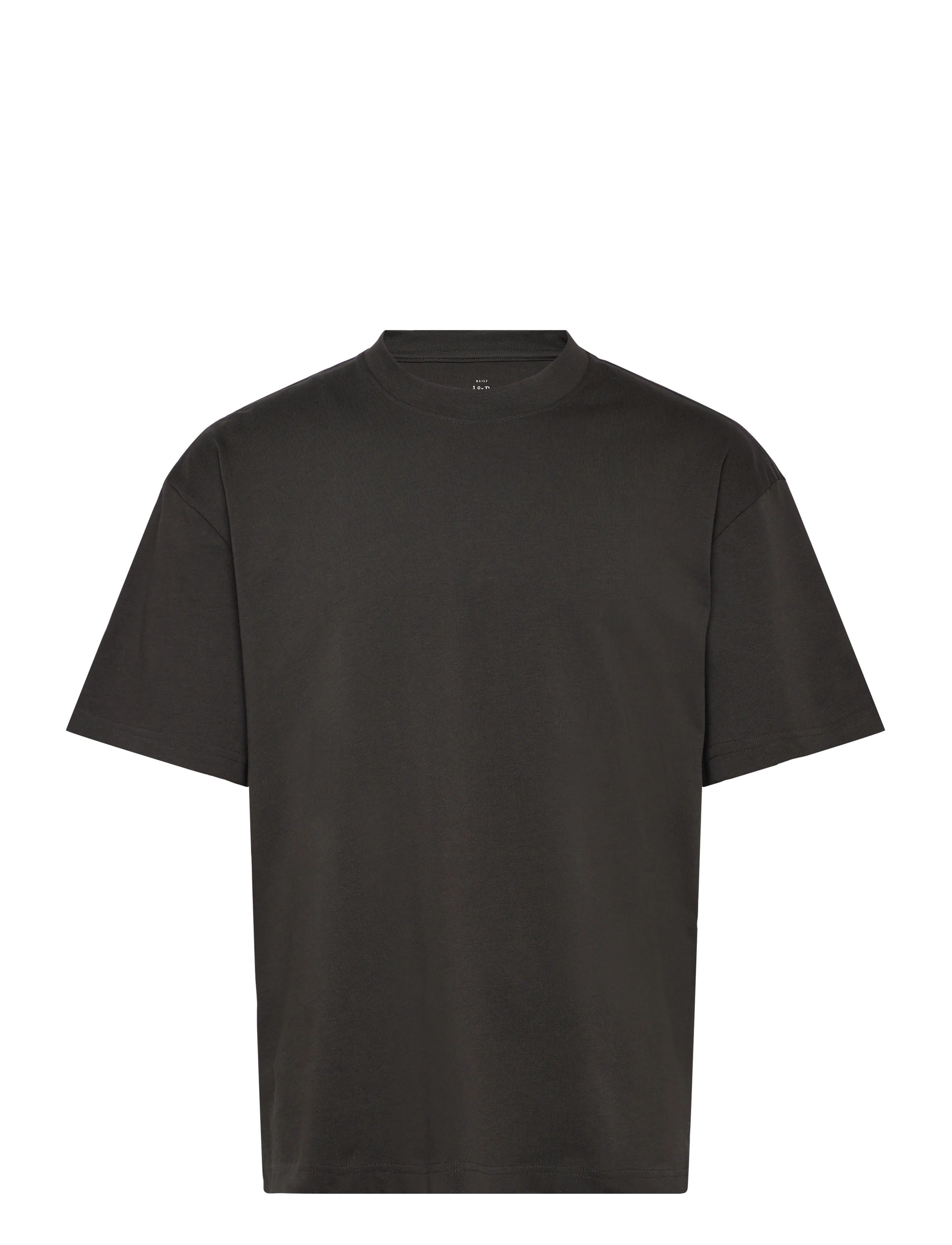 Bread & Boxers Heavy Tee - Basic T-Shirts - CHARCOAL / black