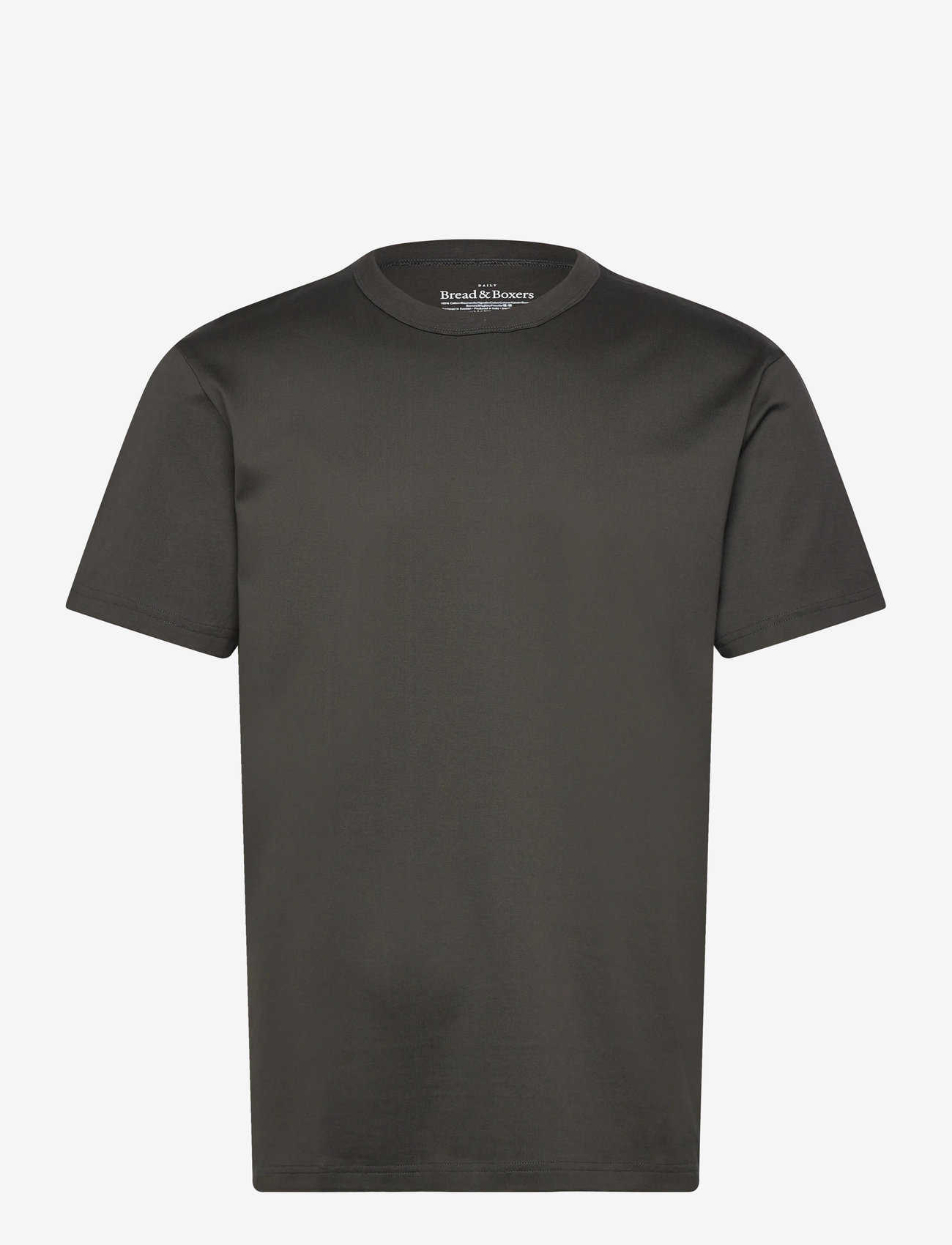 Bread & Boxers - Crew-Neck Pima - efterårstøj - charcoal - 0