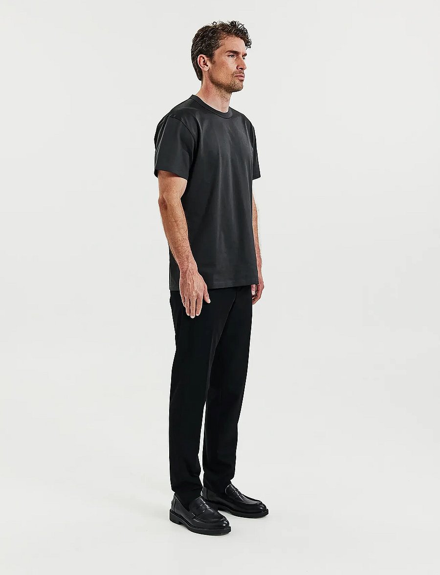 Bread & Boxers - Crew Neck PIma - kurzärmelige t-shirts - charcoal - 3