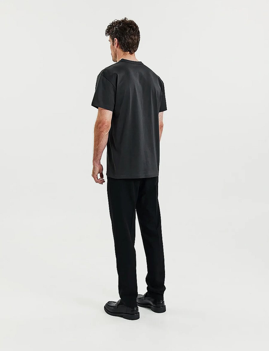 Bread & Boxers - Crew Neck PIma - kurzärmelige t-shirts - charcoal - 4