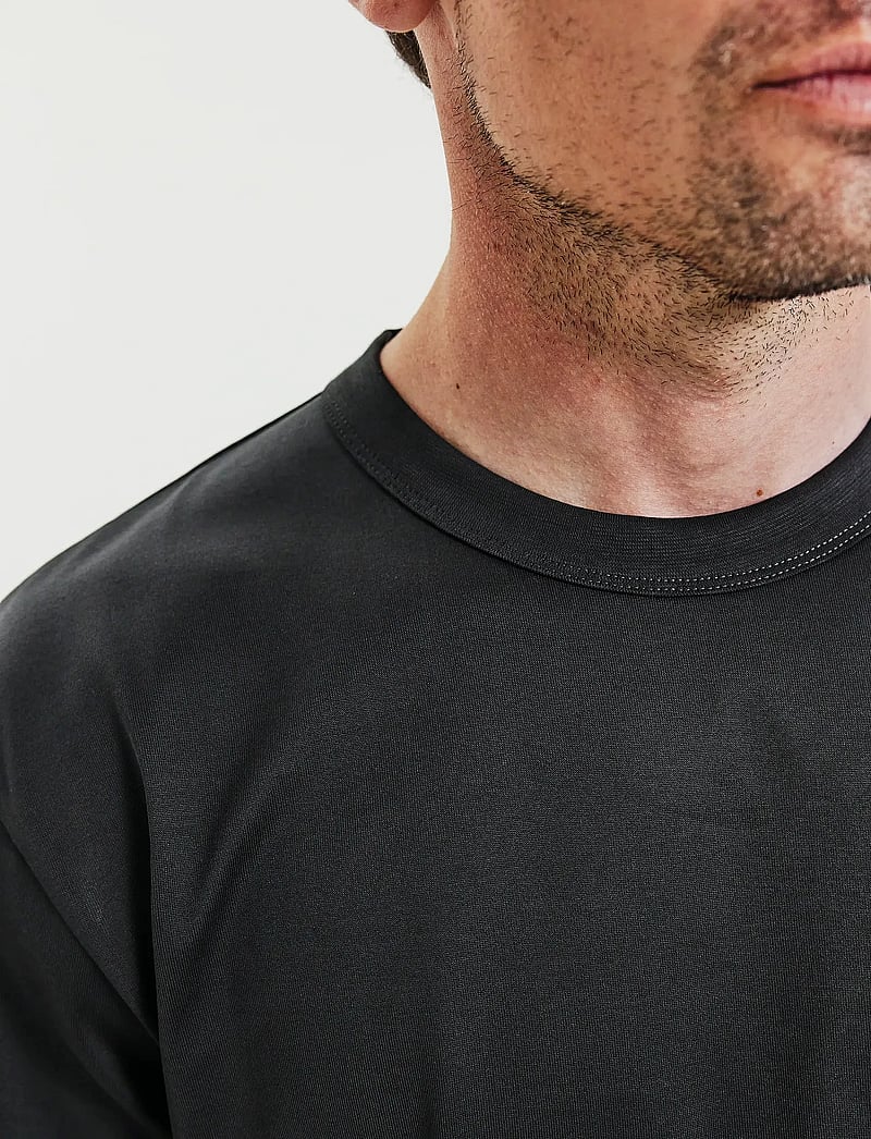 Bread & Boxers - Crew Neck PIma - kortärmade t-shirts - charcoal - 5