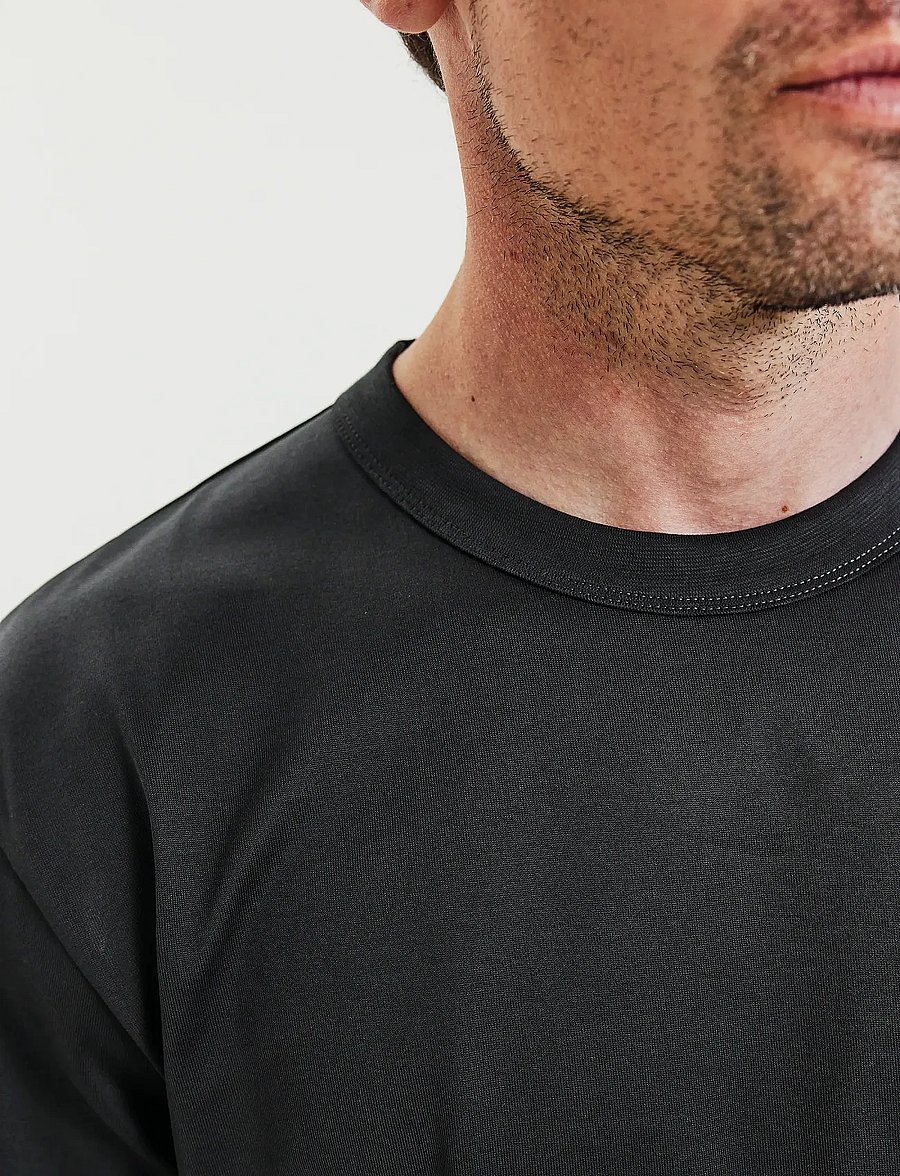 Bread & Boxers - Crew Neck PIma - kurzärmelige t-shirts - charcoal - 5