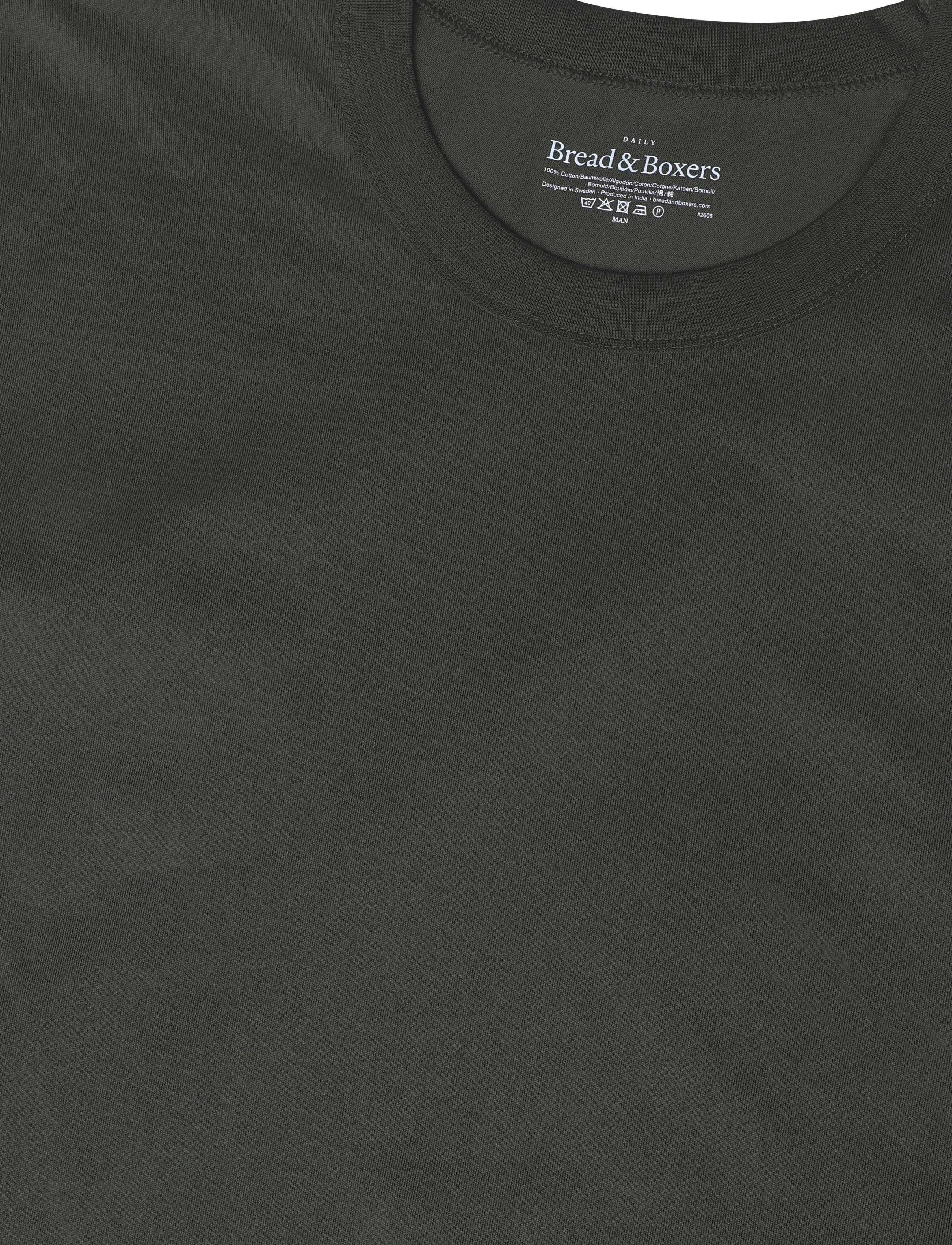 Bread & Boxers - Crew-Neck Pima - efterårstøj - deep forest - 2
