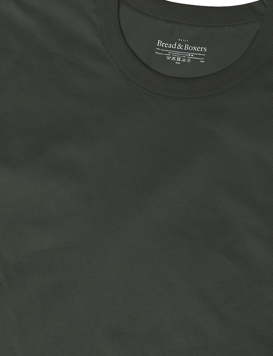 Bread & Boxers - Crew Neck PIma - lühikeste varrukatega t-särgid - deep forest - 2