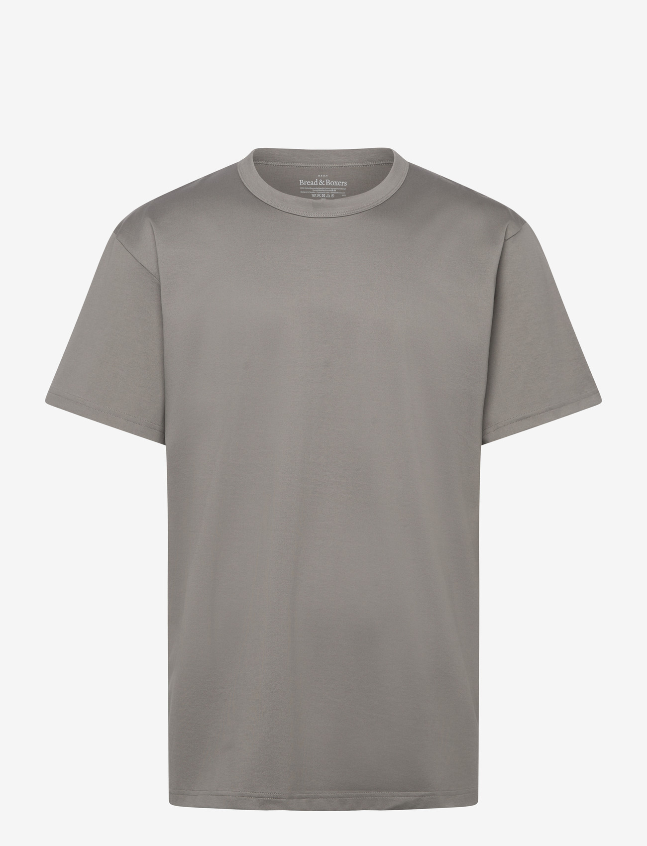 Bread & Boxers - Crew Neck Pima - basic t-shirts - fog grey - 0