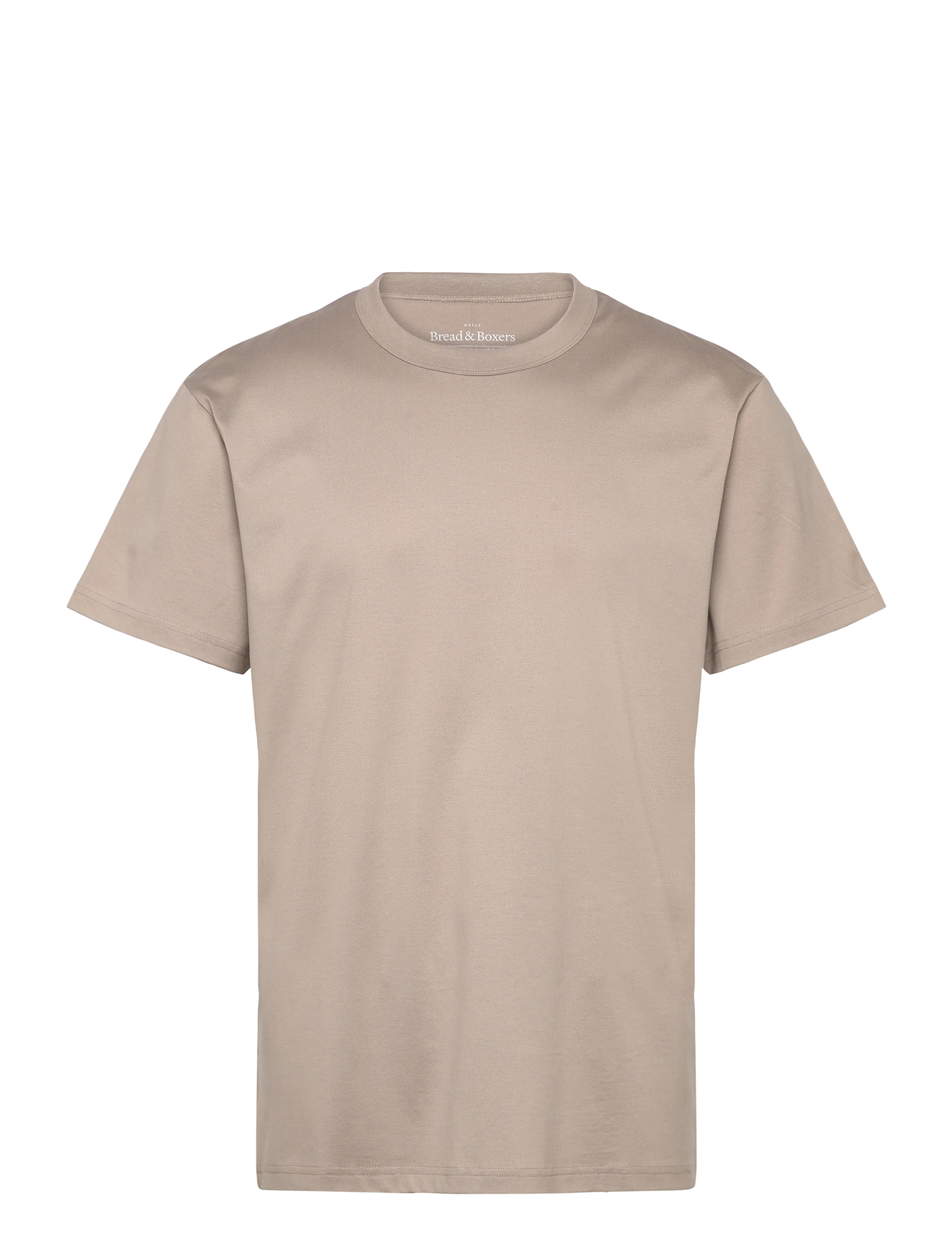BREAD & Boxershorts Crew Neck Pima Beige - S - Herren