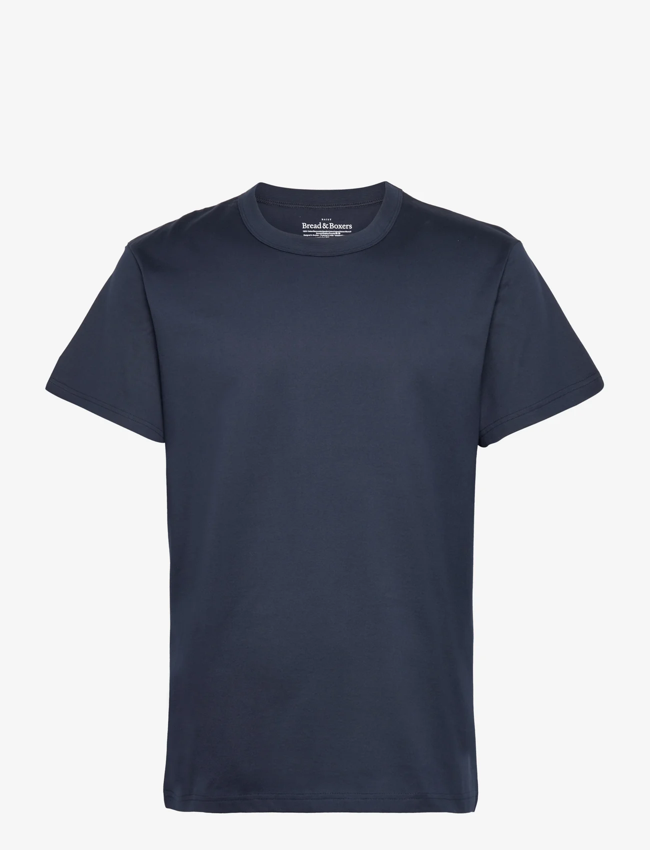 Bread & Boxers - Crew Neck PIma - basic t-shirts - navy blue - 0