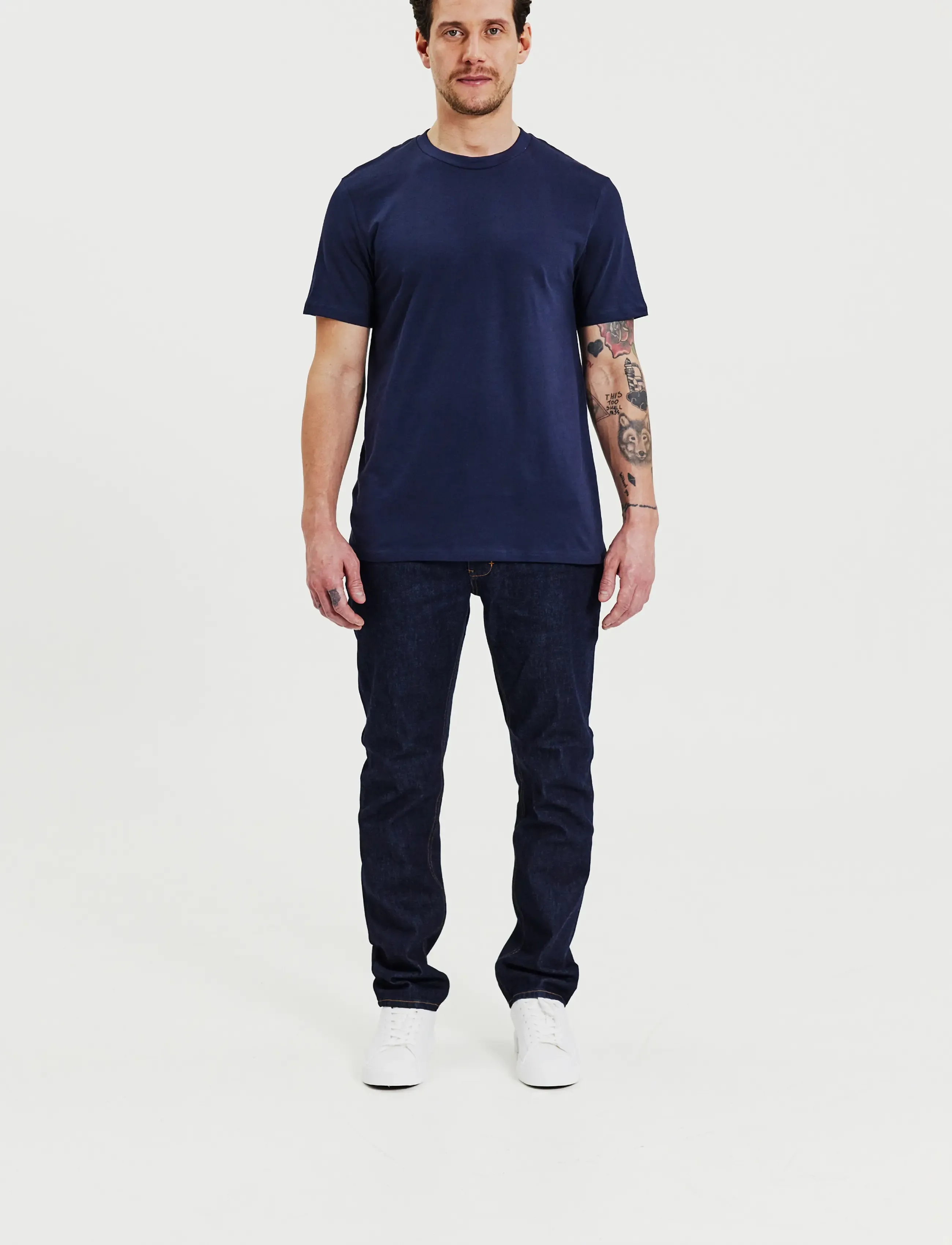 Bread & Boxers Lightweight Tee - Kurzärmelige T-Shirts - DARK NAVY / navy