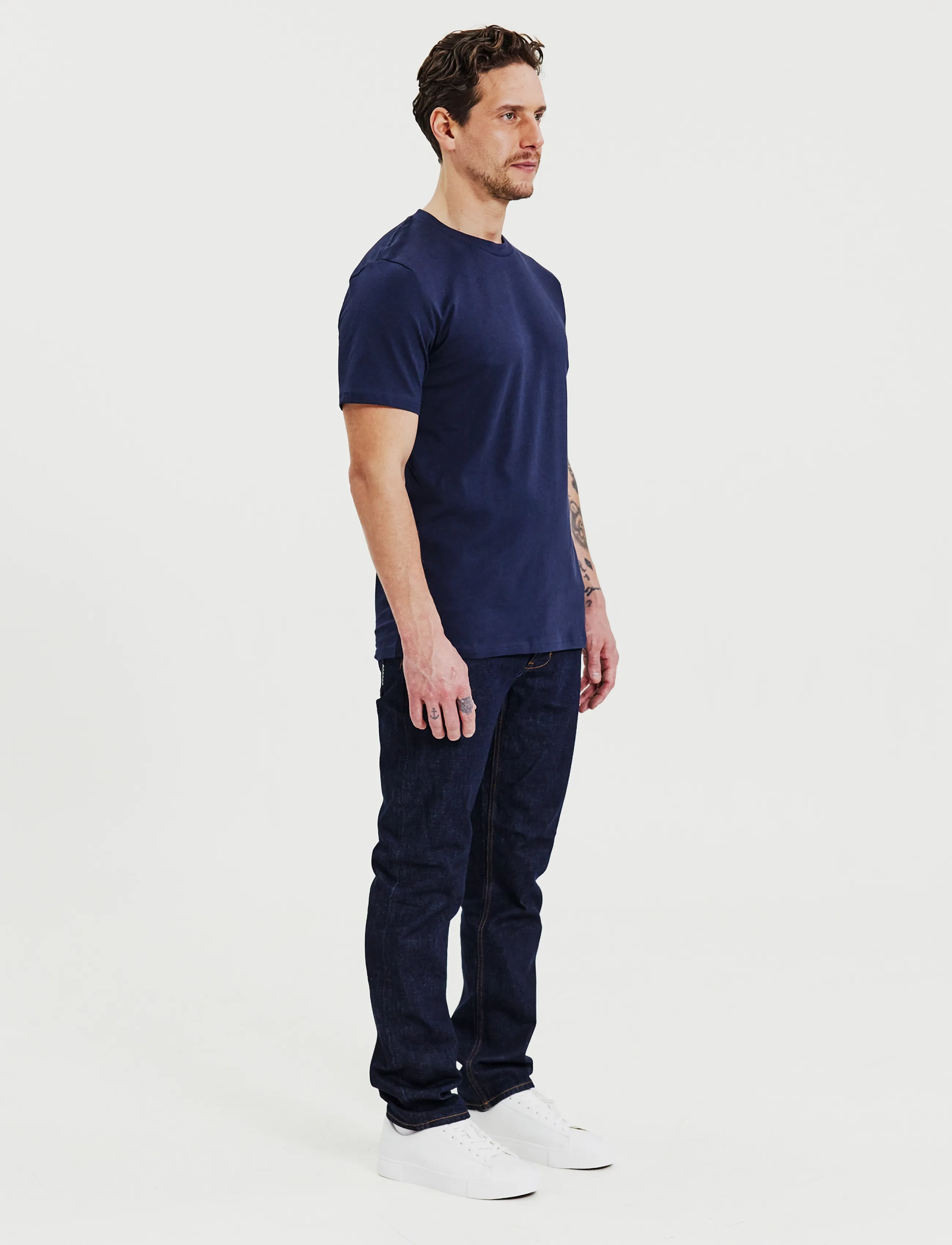 Bread & Boxers - Lightweight tee - efterårstøj - dark navy - 3